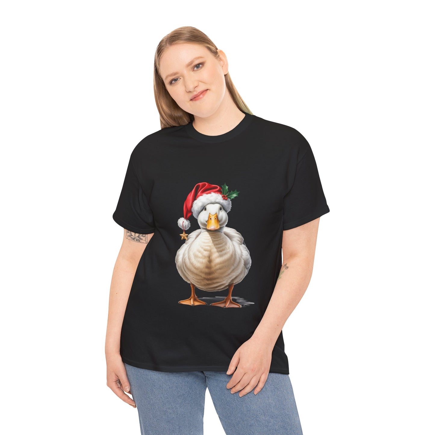 Duck Christmas T-Shirt, Festive Duck Graphic Tee, Holiday Shirt, Christmas Apparel, Gift for Duckie Lovers, Cute Pet Tee, Comfortable Casual Wear