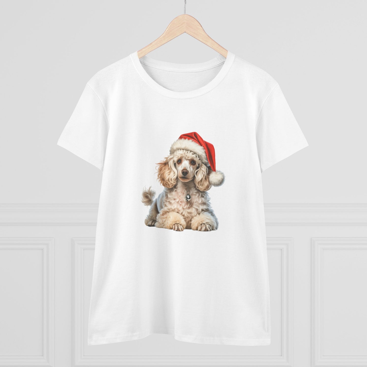 Poodle Christmas T-Shirt, Festive Chocolate Labrador Dog Christmas Tee, Cute Pet Lover Shirt, Holiday Apparel, Great Gift for Dog Owners
