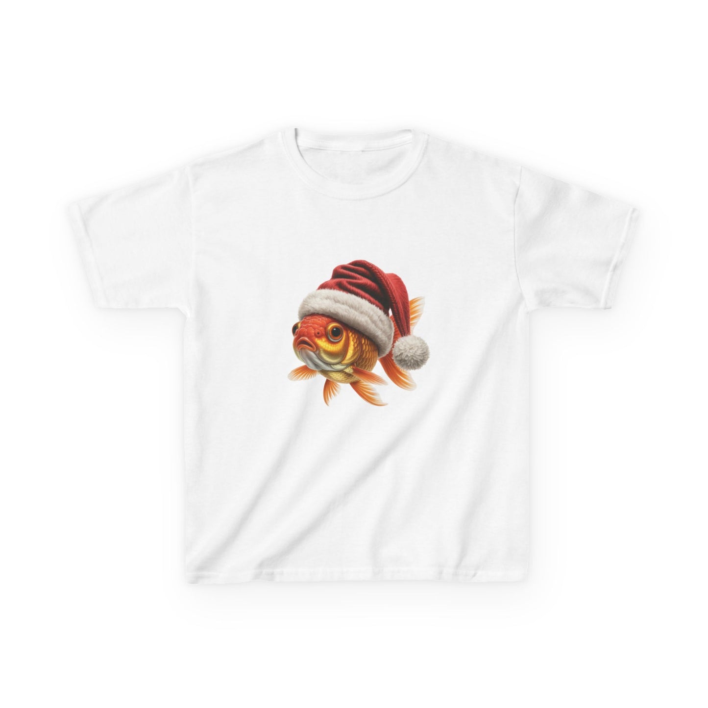 Kids Goldfish Christmas T-Shirt, Festive Goldfish Kids Christmas Tee, Cute Fish Lover Shirt, Holiday Apparel, Great Gift for Pet Owners