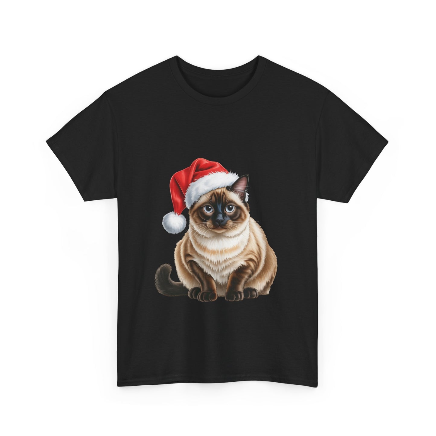 Siamese Christmas cat! T-Shirt, Festive Siamese Cat Christmas Tee, Cute Pet Lover Shirt, Holiday Apparel, Great Gift for Pet Owners