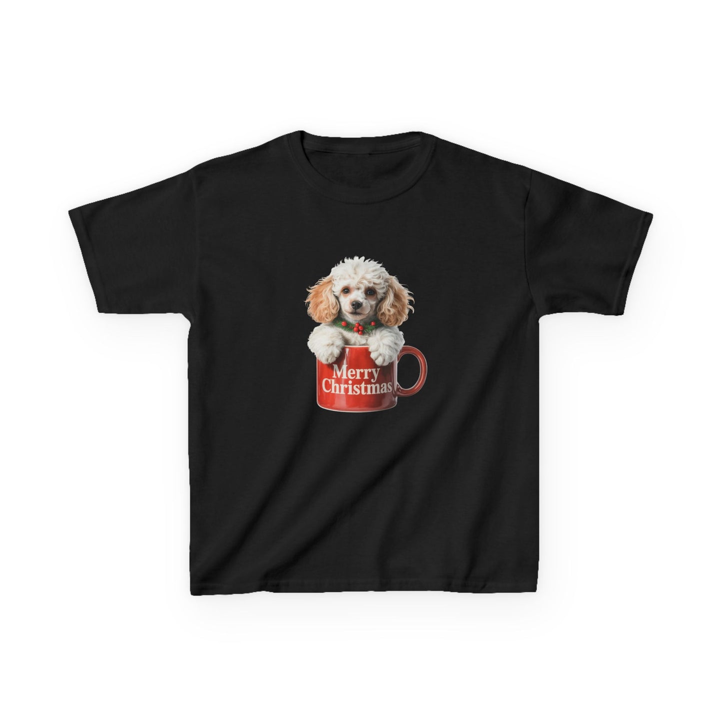 Kids Christmas Dog T-Shirt, Festive Dog Kids Christmas Tee, Cute Pet Lover Shirt, Holiday Apparel, Great Gift for Dog Owners
