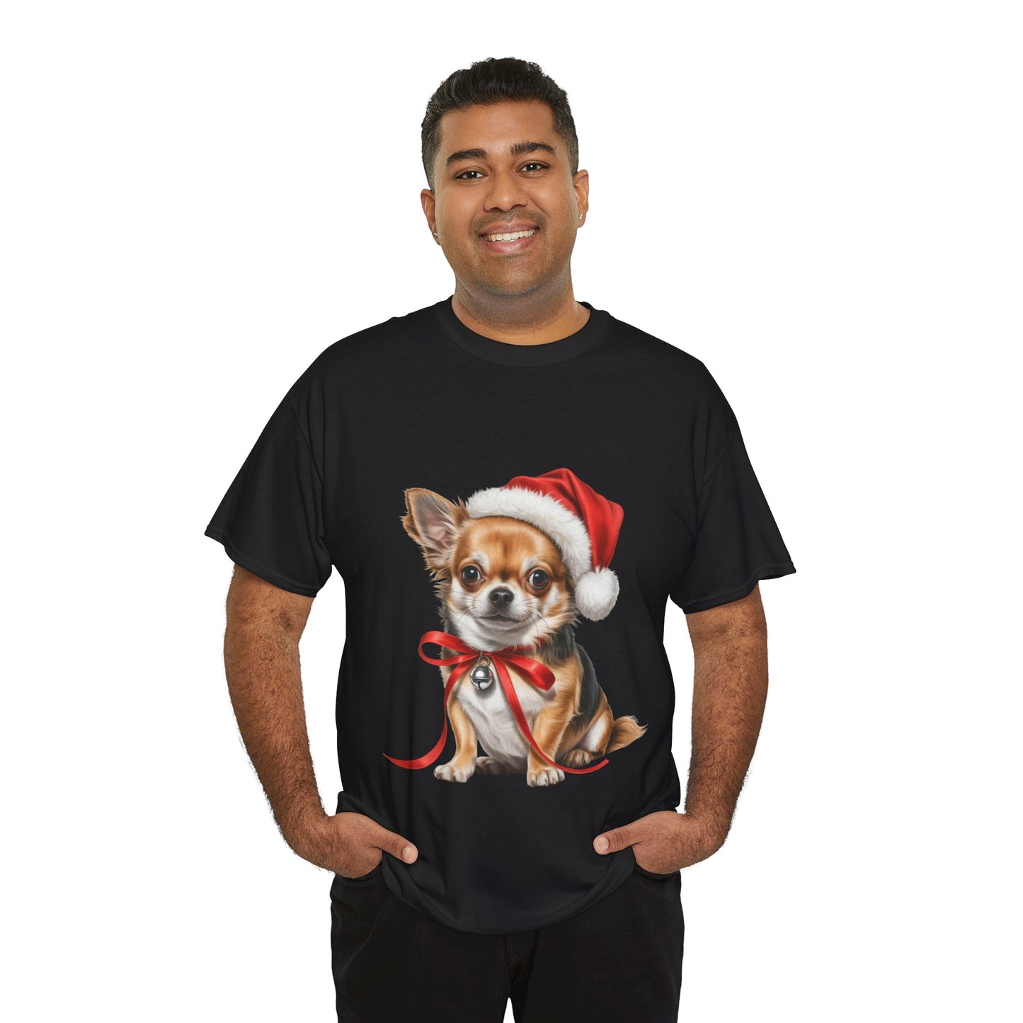 Christmas Chihuahua T-Shirt – Holiday Dog Lover Tee, Festive Small Dog Shirt, Cute Chihuahua Xmas Gift, Pet Lover Apparel, Holiday Puppy Shirt for Chihuahua Lovers