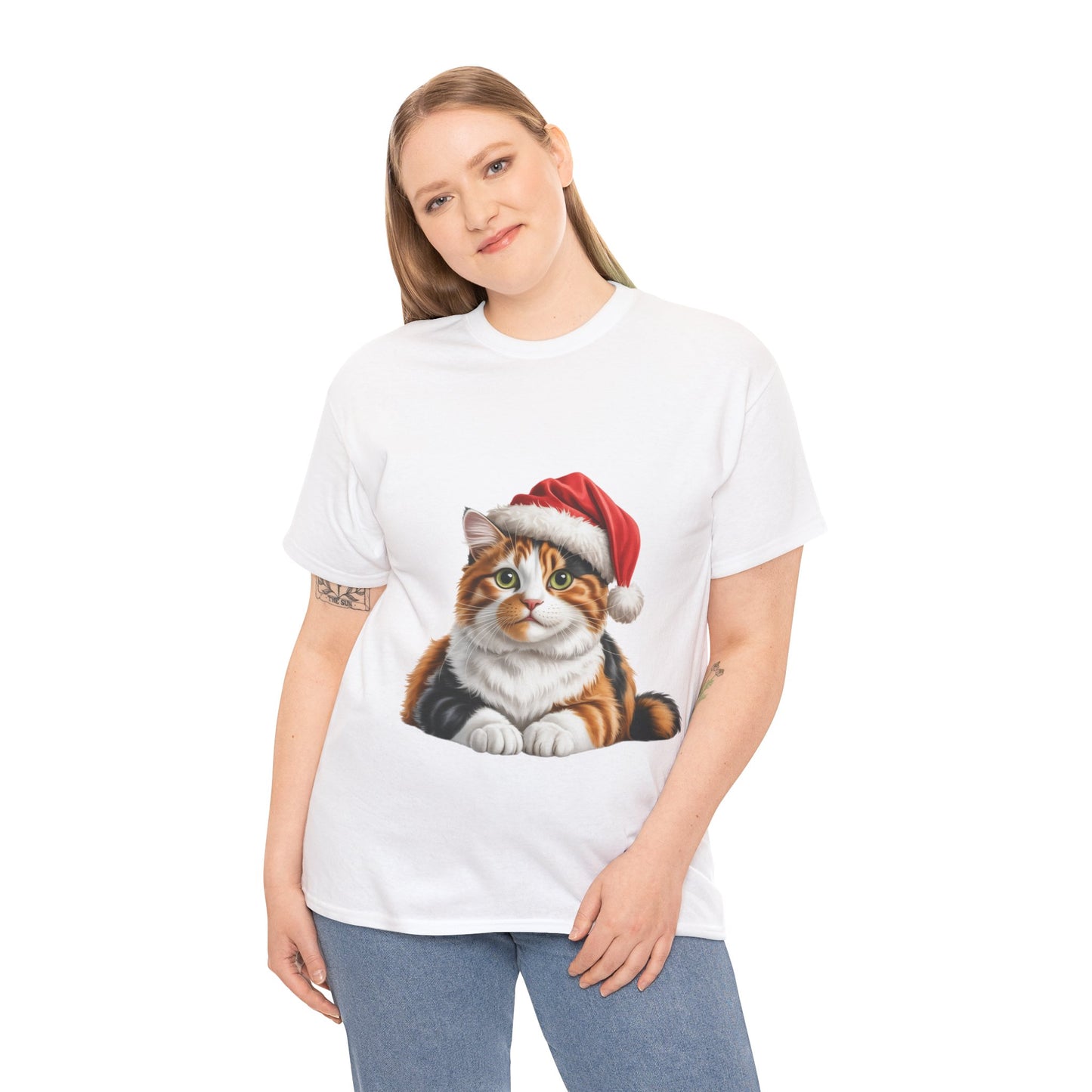 Calico Christmas T-Shirt, Festive Ginger Cat Christmas Tee, Cute Pet Lover Shirt, Holiday Apparel, Great Gift for Pet Owners