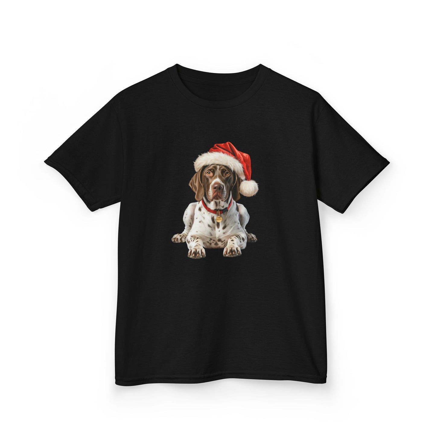 Kids German Shorthaired Pointer Christmas Dog T-Shirt, Festive German Shorthaired Pointer Dog Kids Christmas Tee, Cute Pet Lover Shirt, Holiday Apparel, Great Gift for Dog Owners