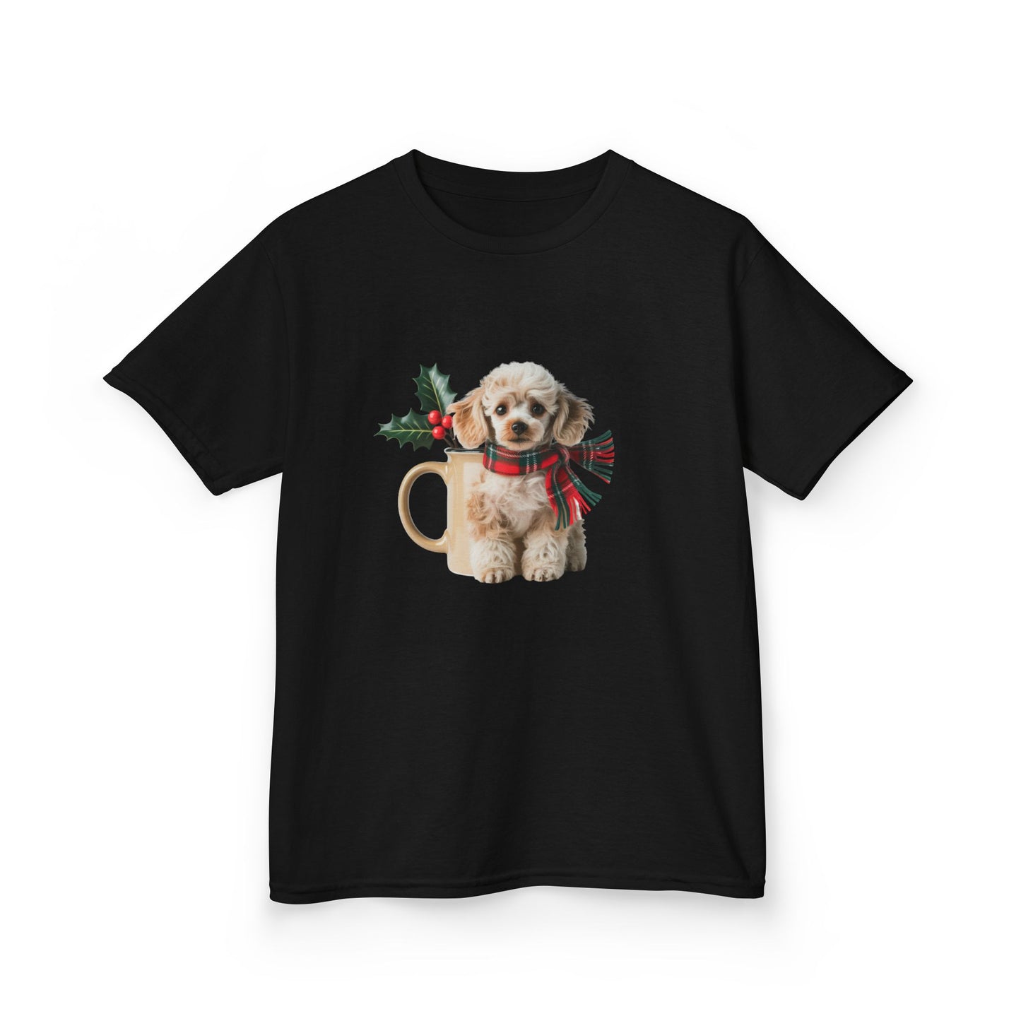 Kids Christmas Dog T-Shirt, Festive Dog Kids Christmas Tee, Cute Pet Lover Shirt, Holiday Apparel, Great Gift for Dog Owners