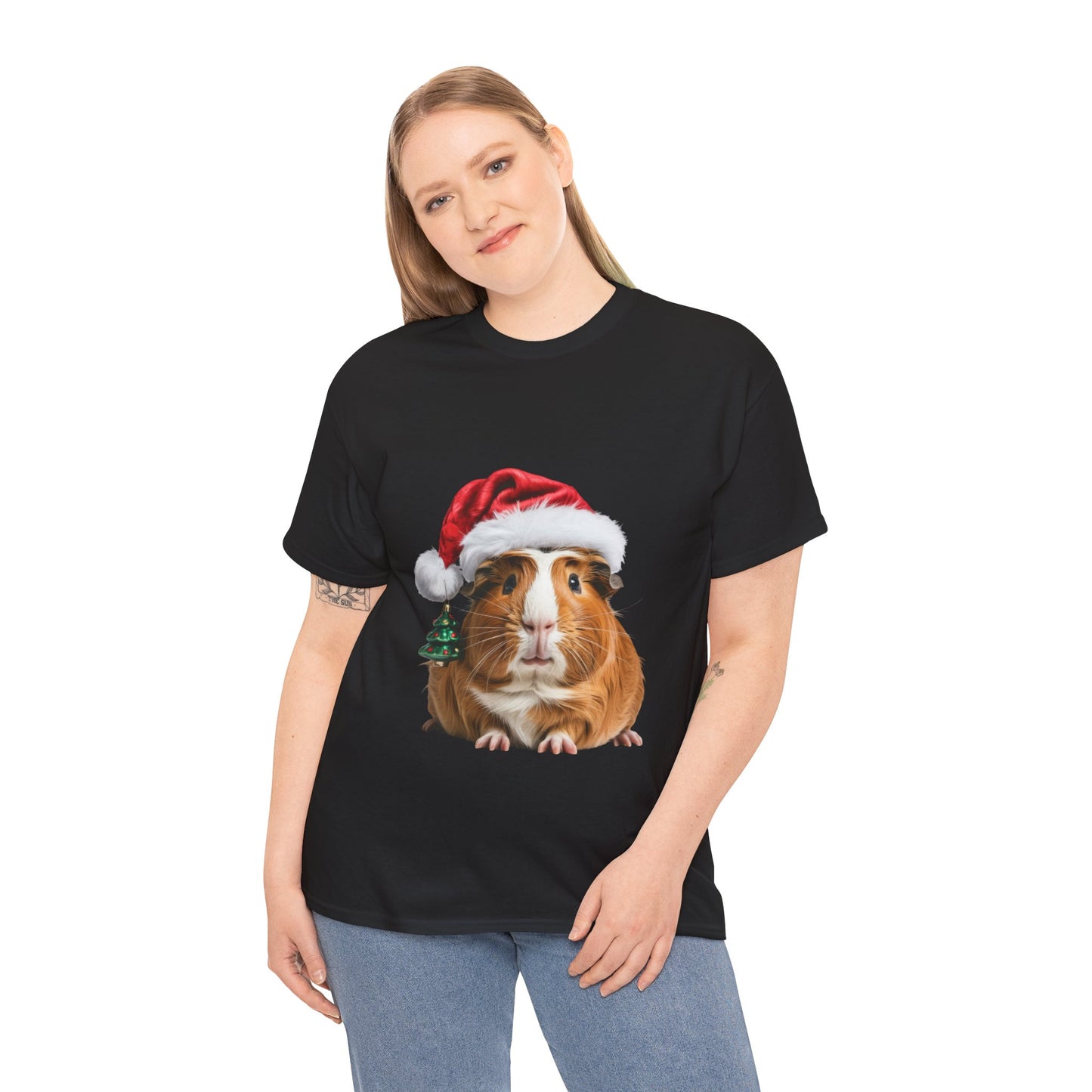 Christmas Guinea Pig T-Shirt – Holiday Pet Lover Tee, Festive Small Animal Shirt, Cute Guinea Pig Xmas Gift, Adorable Pet Apparel, Holiday Rodent Shirt for Guinea Pig Lovers