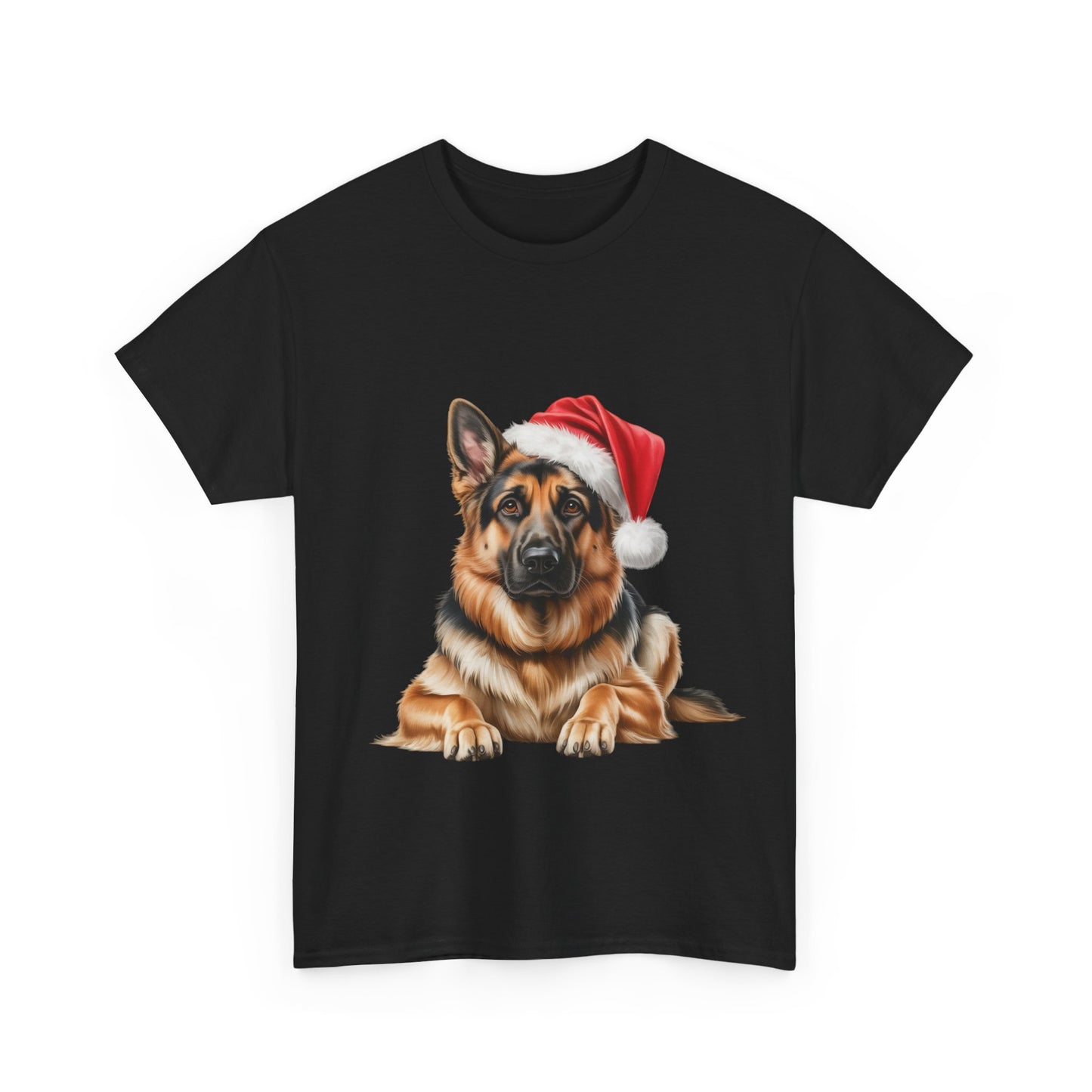 German Shepherd T-Shirt, Festive German Shepherd Dog Christmas Tee, Cute Pet Lover Shirt, Holiday Apparel, Great Gift for Dog Owners