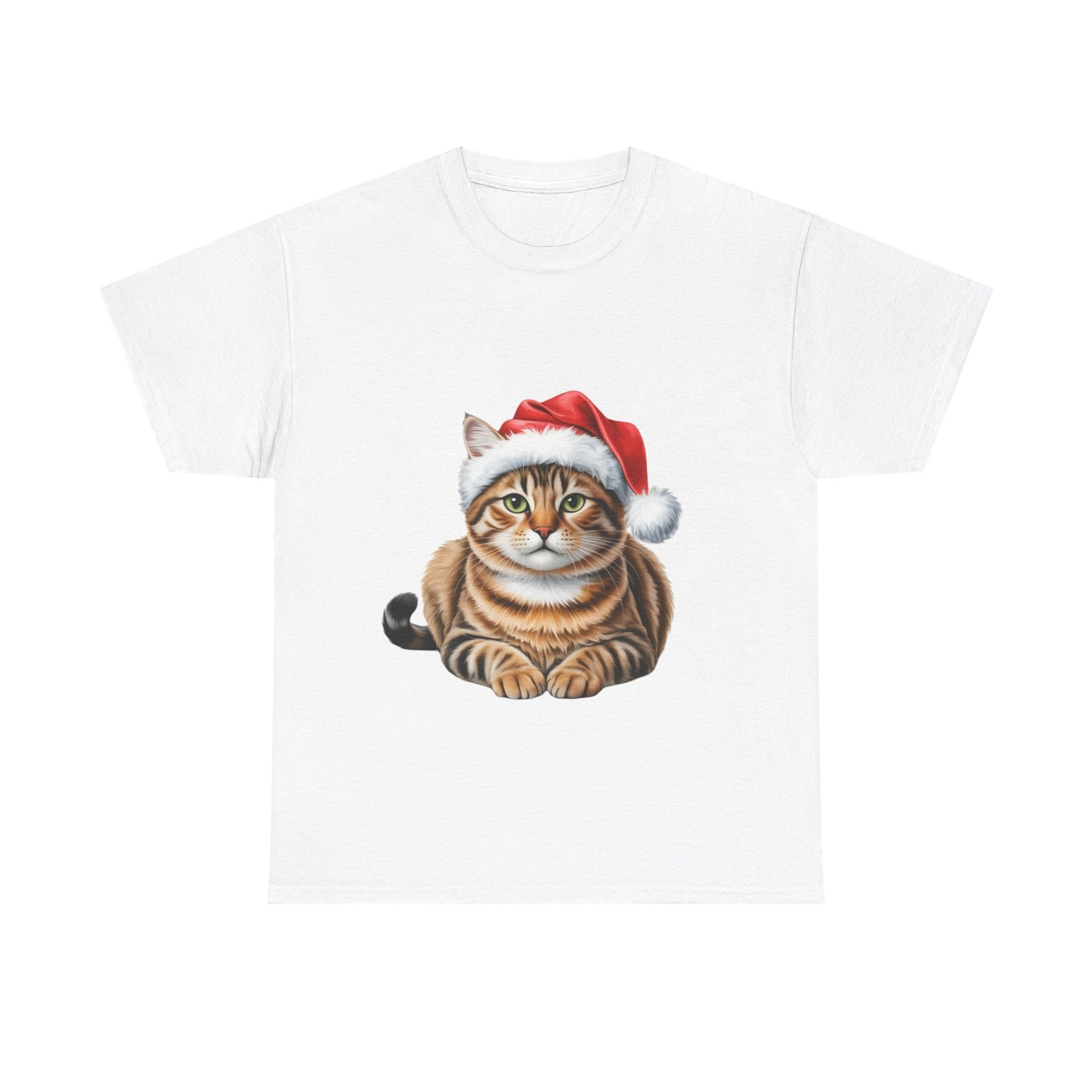 Tabby cat Christmas T-Shirt, Festive Tabby Cat Christmas Tee, Cute Pet Lover Shirt, Holiday Apparel, Great Gift for Pet Owners