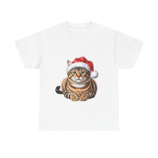 Tabby cat Christmas T-Shirt, Festive Tabby Cat Christmas Tee, Cute Pet Lover Shirt, Holiday Apparel, Great Gift for Pet Owners