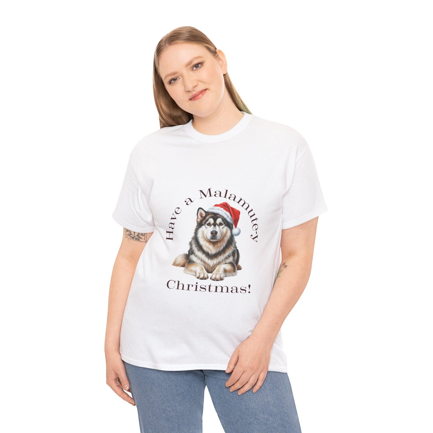 Have a Malamute-y Christmas T-Shirt, Festive Alaskan Malamute Dog Christmas Tee, Cute Pet Lover Shirt, Holiday Apparel, Great Gift for Dog Owners