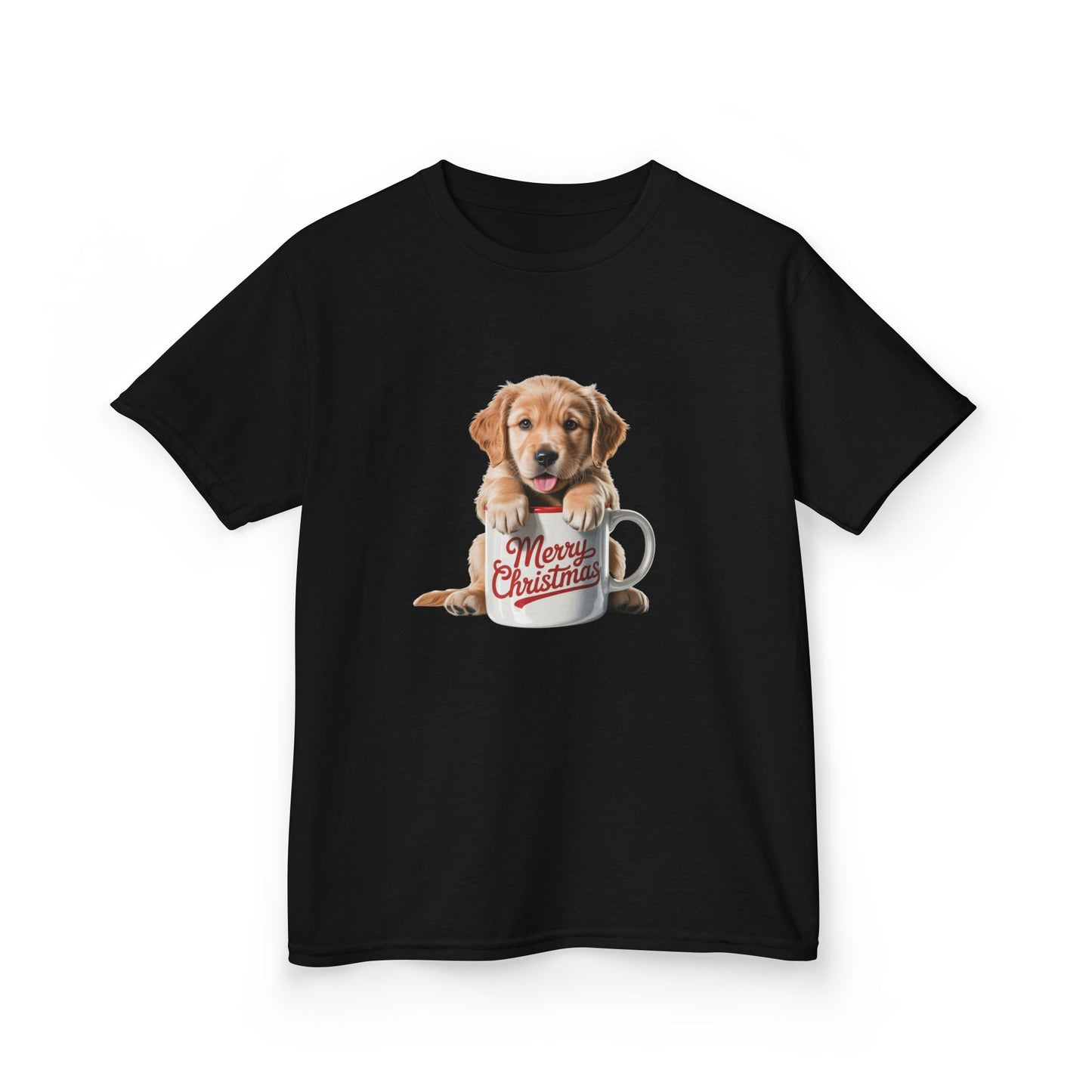 Kids Christmas Dog T-Shirt, Festive Dog Kids Christmas Tee, Cute Pet Lover Shirt, Holiday Apparel, Great Gift for Dog Owners