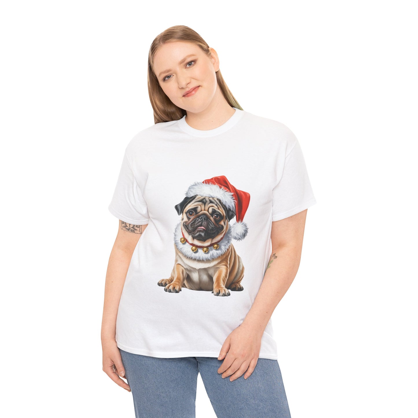 Pug Christmas T-Shirt, Festive Pug Dog Christmas Tee, Cute Pet Lover Shirt, Holiday Apparel, Great Gift for Dog Owners