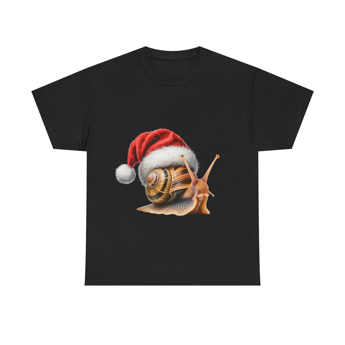 Christmas Snail T-Shirt – Holiday Snail Lover Tee, Festive Garden Shirt, Cute Snail Xmas Gift, Nature Lover Apparel, Holiday Slow-Paced Creature Shirt for Snail Lovers
