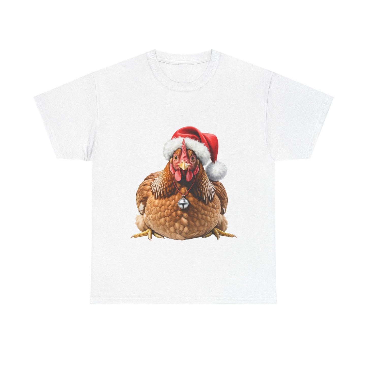Chicken Christmas T-Shirt – Holiday Farm Animal Lover Tee, Festive Poultry Shirt, Cute Chicken Xmas Gift, Nature Lover Apparel, Holiday Barnyard Shirt for Chicken Lovers