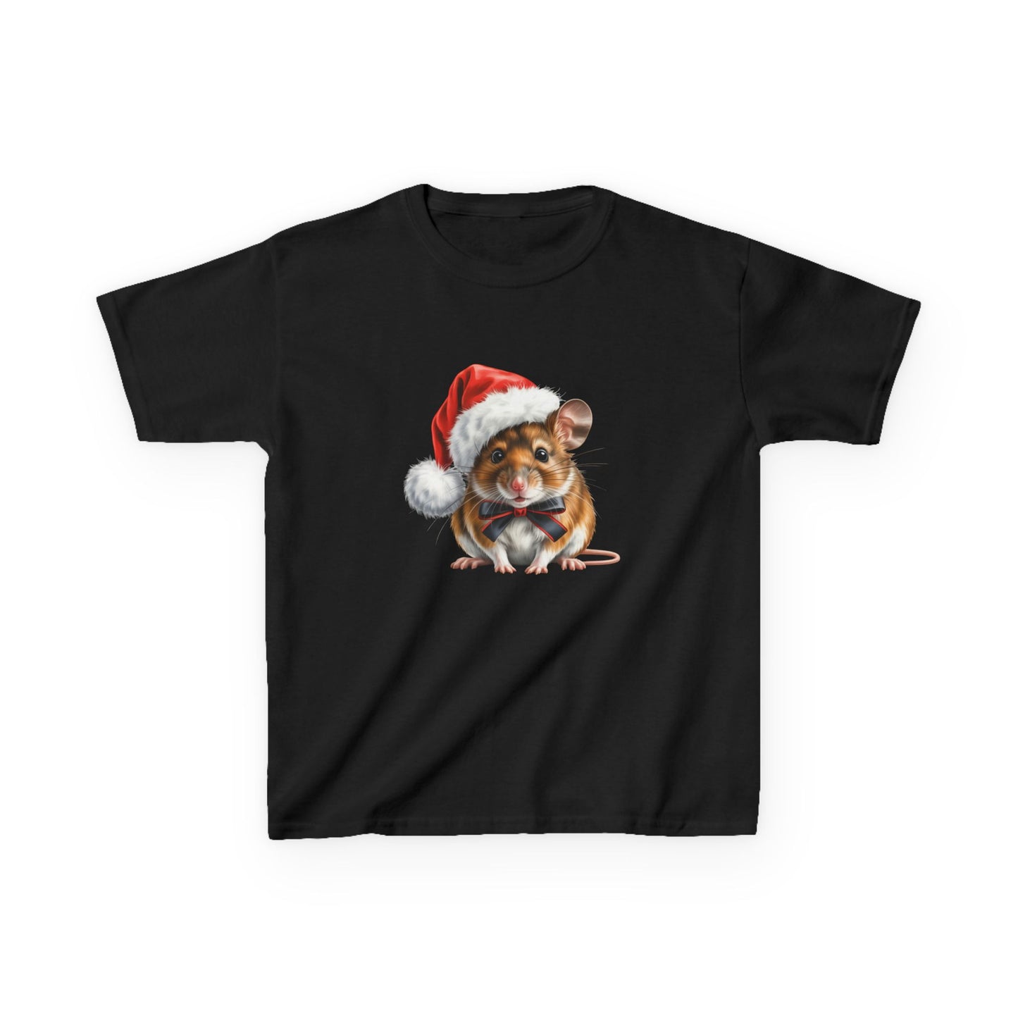 Kids Mouse ChristmasT-Shirt, Festive Mouse Kids Christmas Tee, Cute Mouse Lover Shirt, Holiday Apparel, Great Gift for Mice Owners