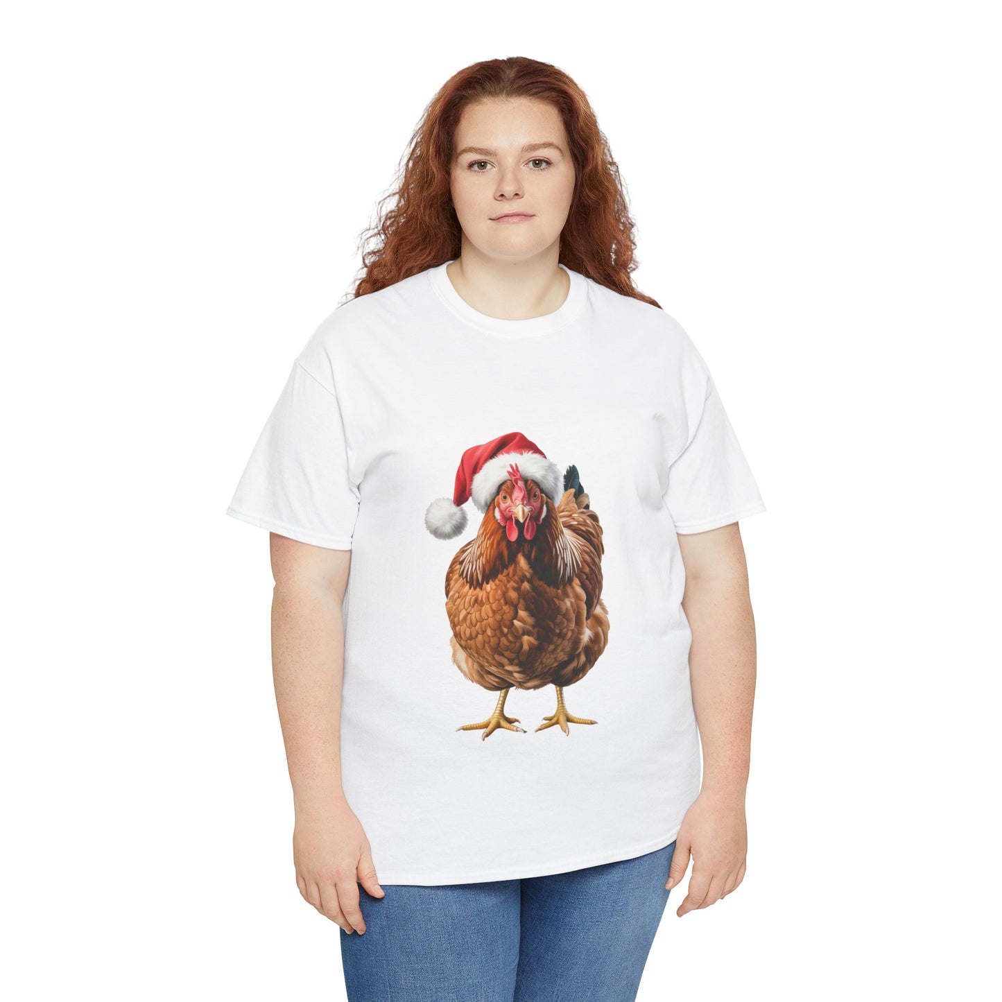 Christmas Chicken T-Shirt – Holiday Farm Animal Lover Tee, Festive Poultry Shirt, Cute Chicken Xmas Gift, Nature Lover Apparel, Holiday Barnyard Shirt for Chicken Lovers