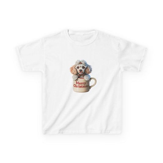 Kids Christmas Dog T-Shirt, Festive Dog Kids Christmas Tee, Cute Pet Lover Shirt, Holiday Apparel, Great Gift for Dog Owners