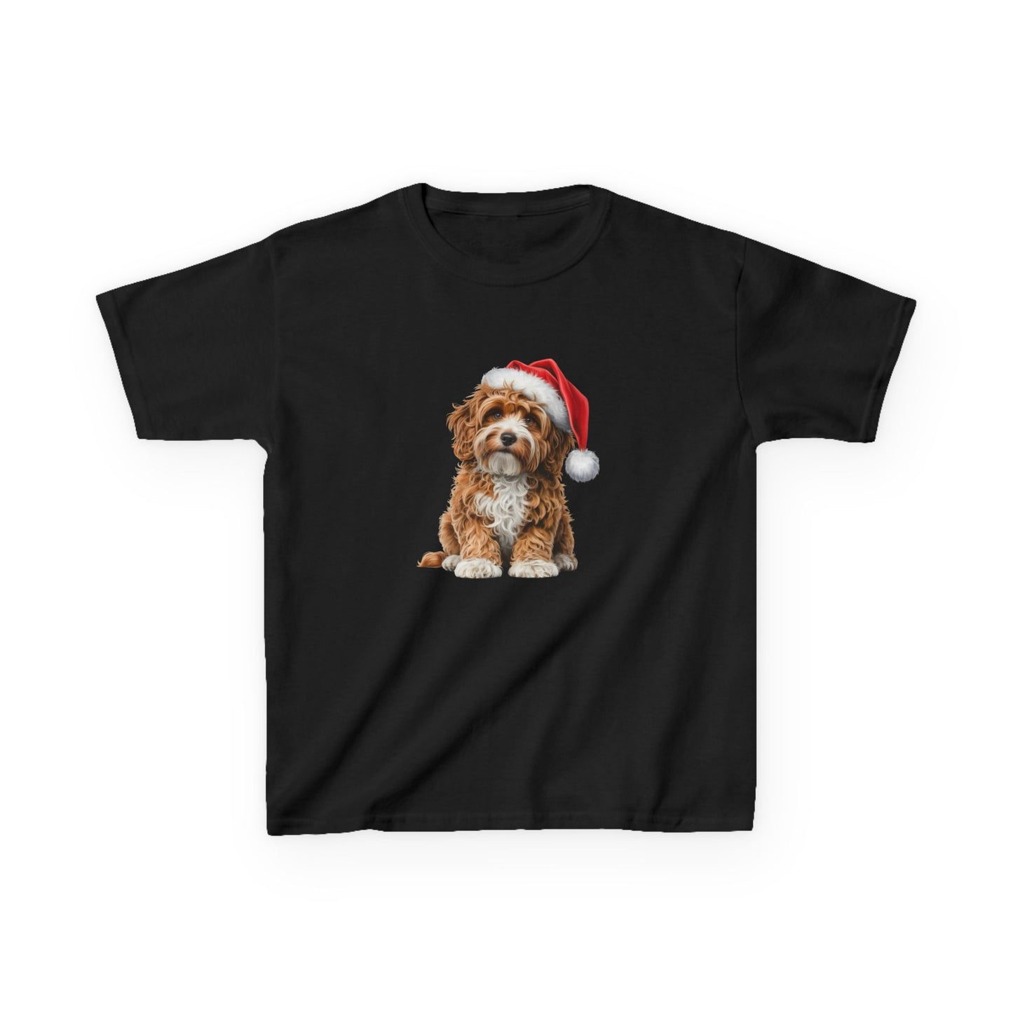 Kids Cavoodle Christmas Dog T-Shirt, Festive Cavoodle Dog Kids Christmas Tee, Cute Pet Lover Shirt, Holiday Apparel, Great Gift for Dog Owners
