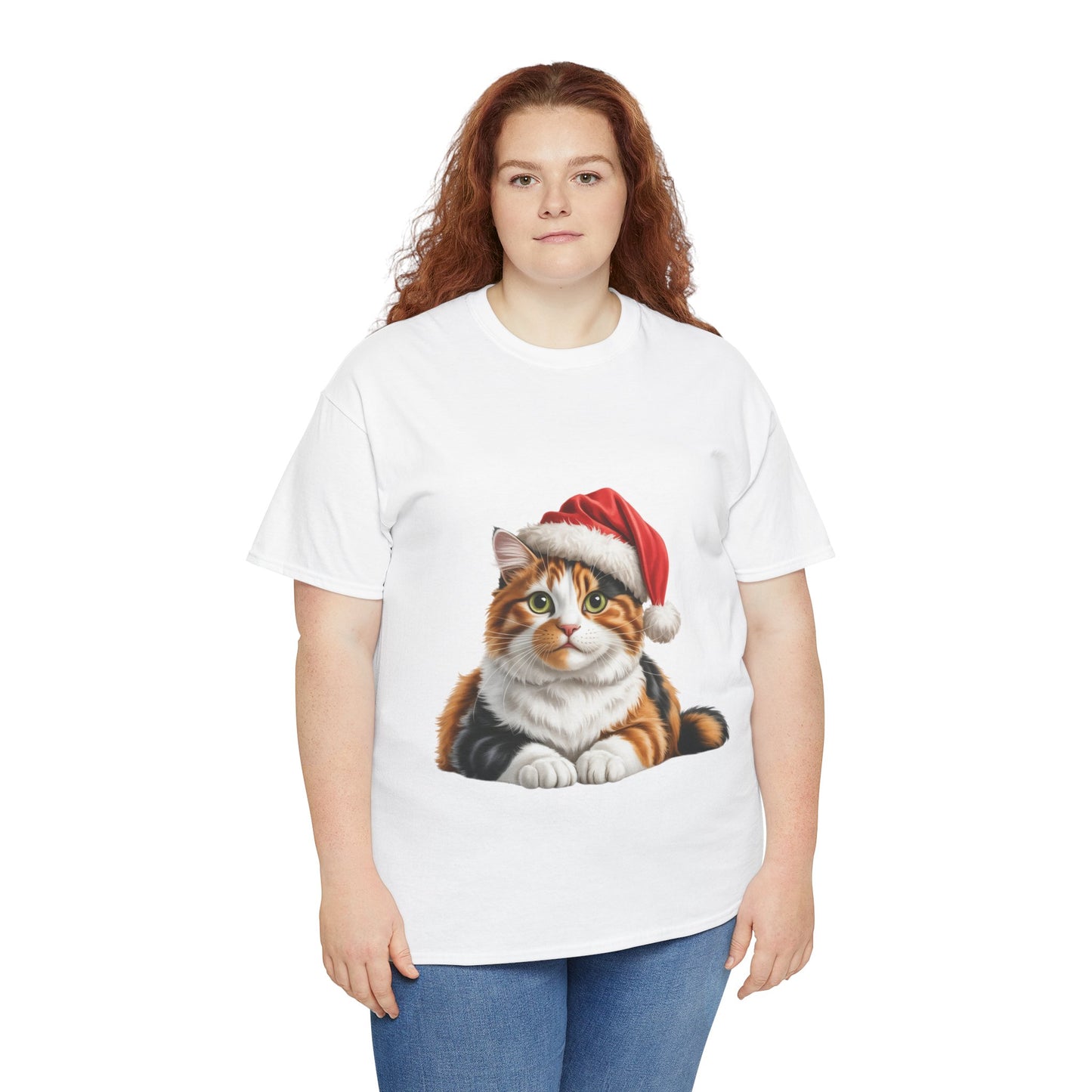 Calico Christmas T-Shirt, Festive Ginger Cat Christmas Tee, Cute Pet Lover Shirt, Holiday Apparel, Great Gift for Pet Owners