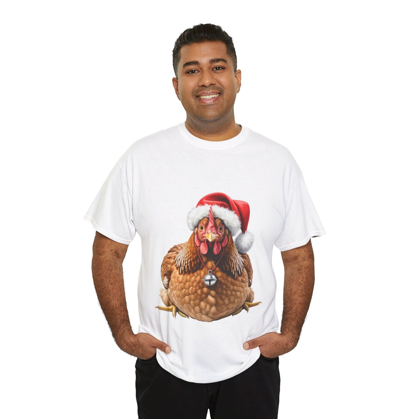 Chicken Christmas T-Shirt – Holiday Farm Animal Lover Tee, Festive Poultry Shirt, Cute Chicken Xmas Gift, Nature Lover Apparel, Holiday Barnyard Shirt for Chicken Lovers