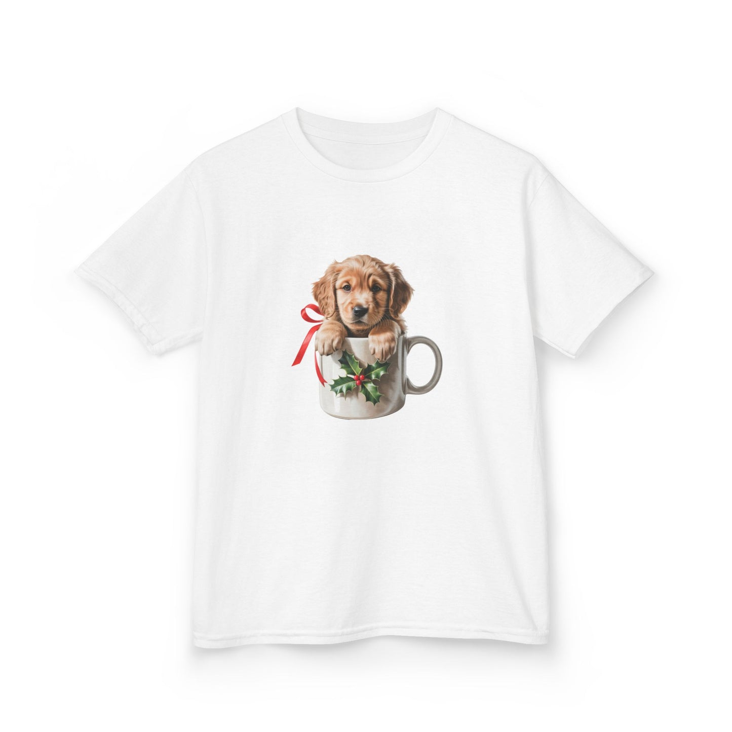 Kids Christmas Dog T-Shirt, Festive Dog Kids Christmas Tee, Cute Pet Lover Shirt, Holiday Apparel, Great Gift for Dog Owners