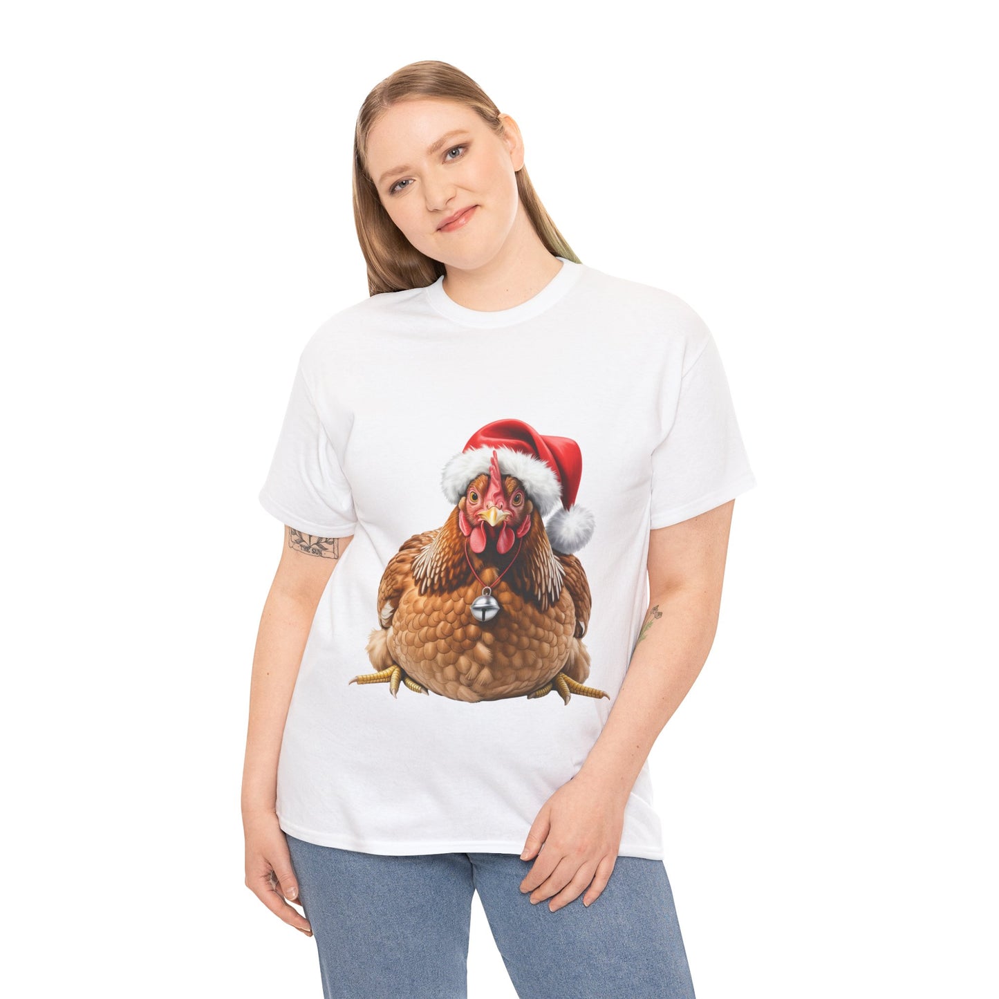 Chicken Christmas T-Shirt – Holiday Farm Animal Lover Tee, Festive Poultry Shirt, Cute Chicken Xmas Gift, Nature Lover Apparel, Holiday Barnyard Shirt for Chicken Lovers