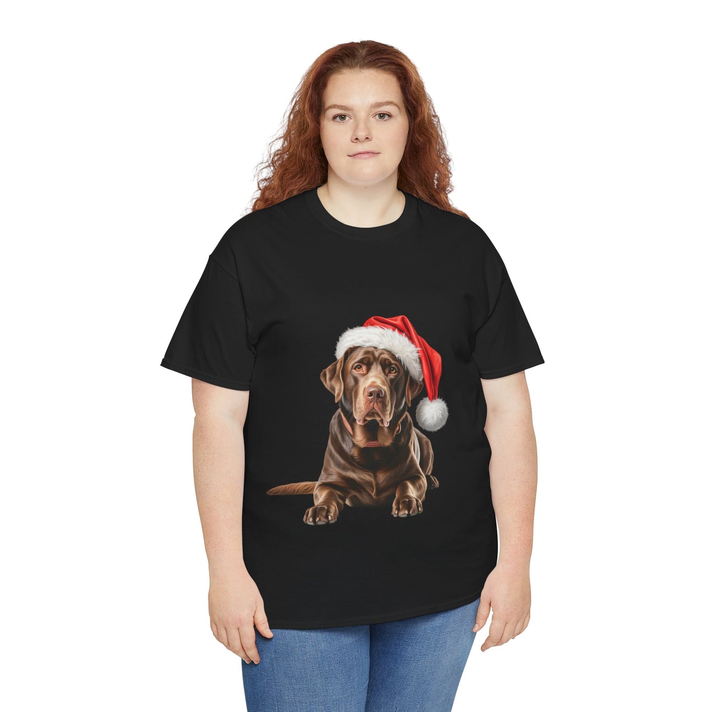 Chocolate Labrador Christmas T-Shirt, Festive Chocolate Labrador Dog Christmas Tee, Cute Pet Lover Shirt, Holiday Apparel, Great Gift for Dog Owners