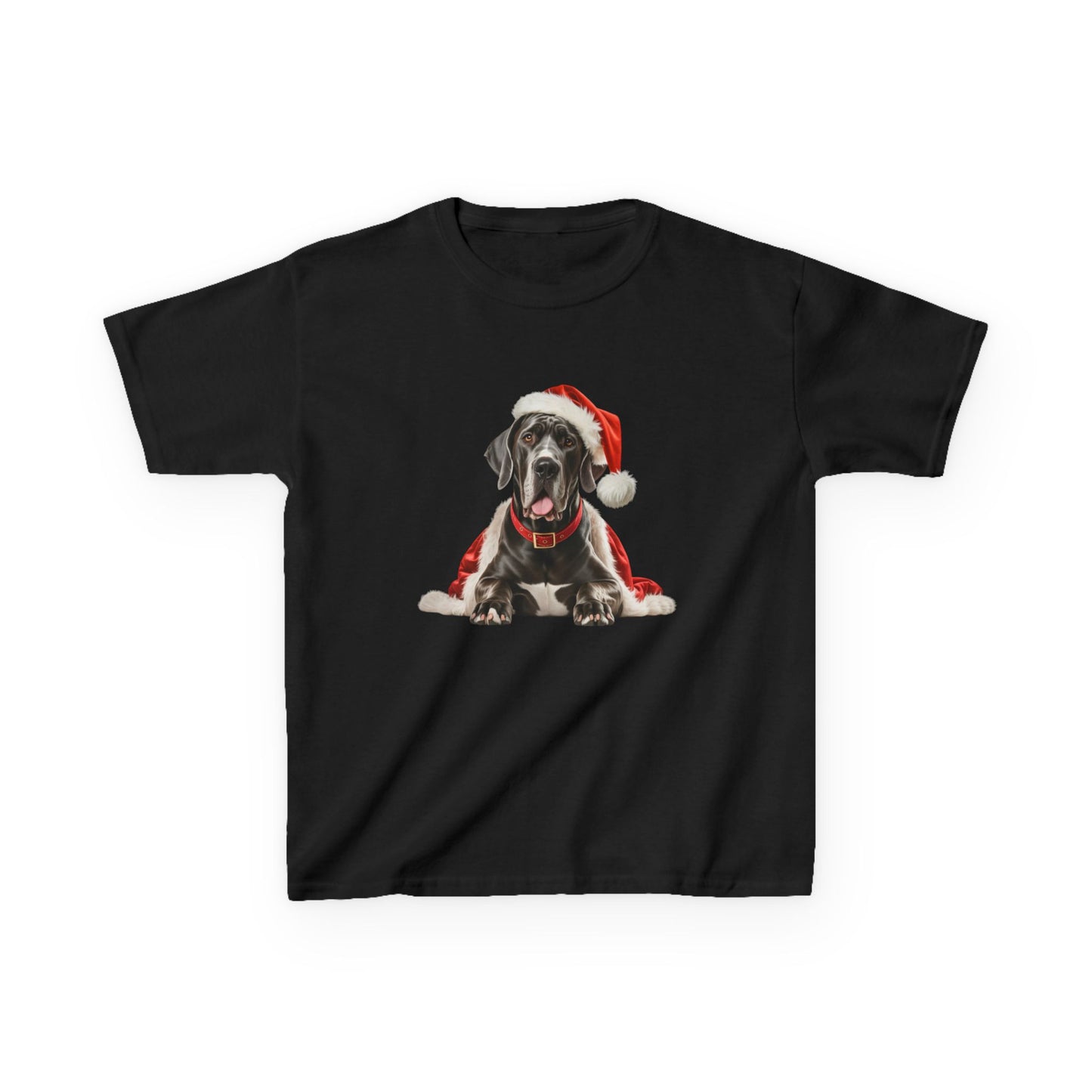 Kids Great Dane Christmas Dog T-Shirt, Festive Great Dane Dog Kids Christmas Tee, Cute Pet Lover Shirt, Holiday Apparel, Great Gift for Dog Owners