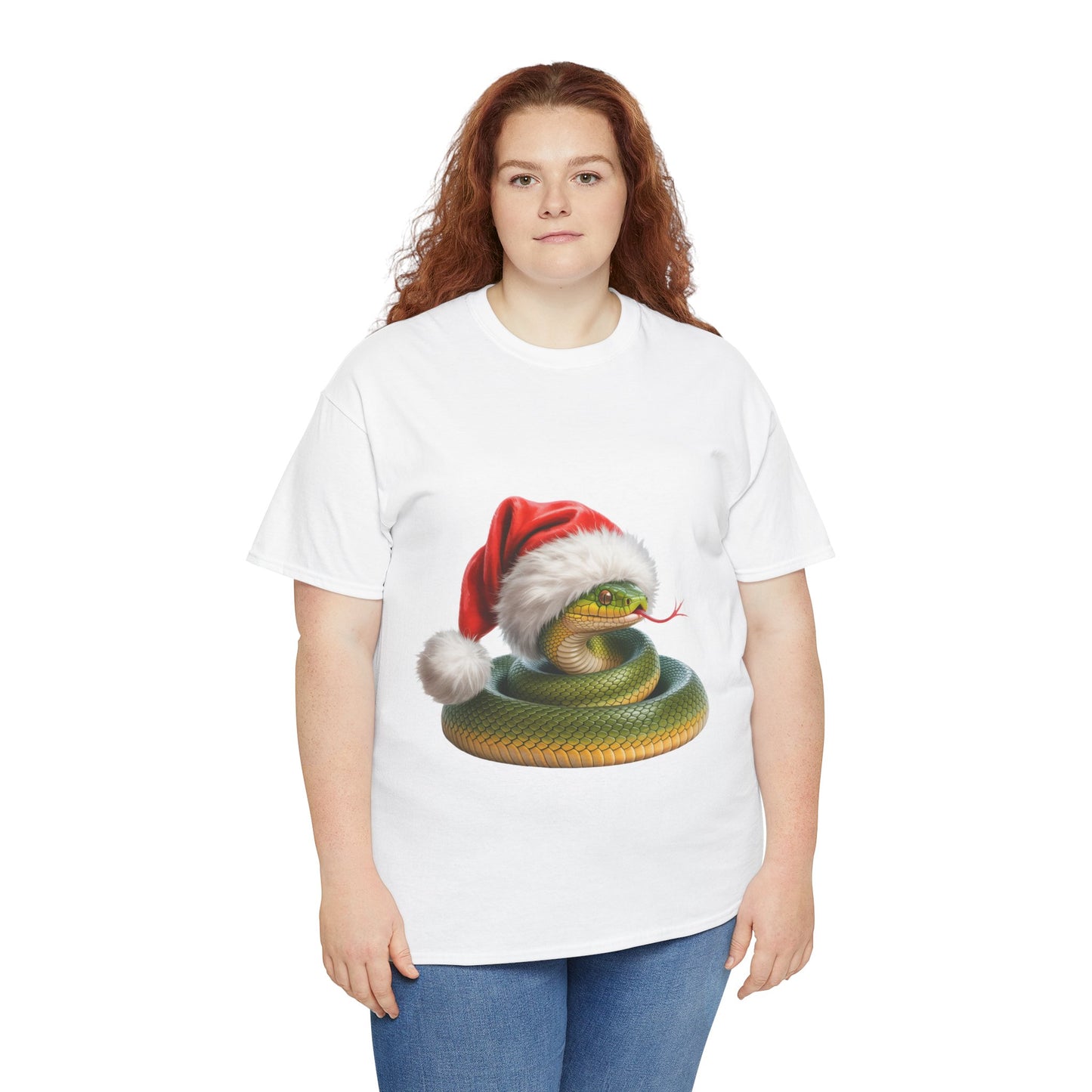 Green snake Christmas T-Shirt, Festive green snake Christmas Tee, Cute Pet Lover Shirt, Holiday Apparel, Great Gift for snake Owners