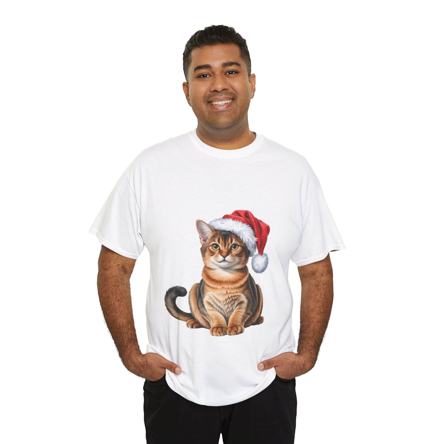 Abyssinian Christmas T-Shirt, Festive Abyssinian Cat Christmas Tee, Cute Pet Lover Shirt, Holiday Apparel, Great Gift for Pet Owners