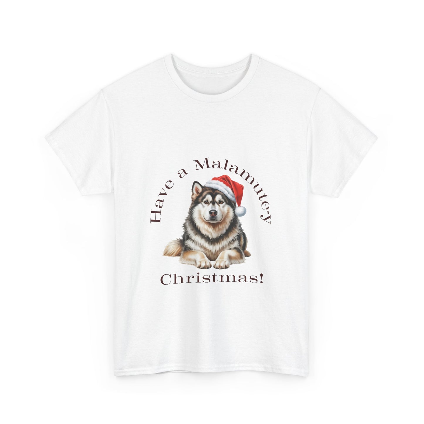Have a Malamute-y Christmas T-Shirt, Festive Alaskan Malamute Dog Christmas Tee, Cute Pet Lover Shirt, Holiday Apparel, Great Gift for Dog Owners