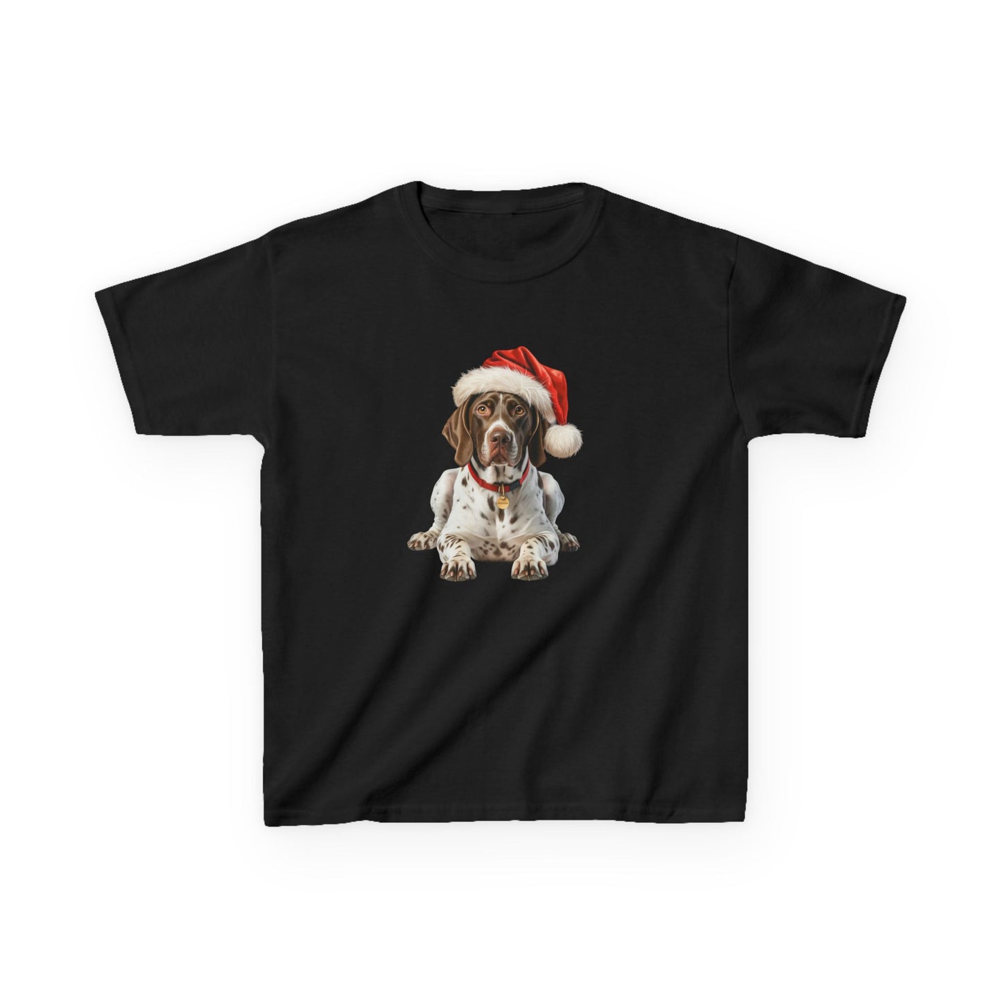 Kids German Shorthaired Pointer Christmas Dog T-Shirt, Festive German Shorthaired Pointer Dog Kids Christmas Tee, Cute Pet Lover Shirt, Holiday Apparel, Great Gift for Dog Owners
