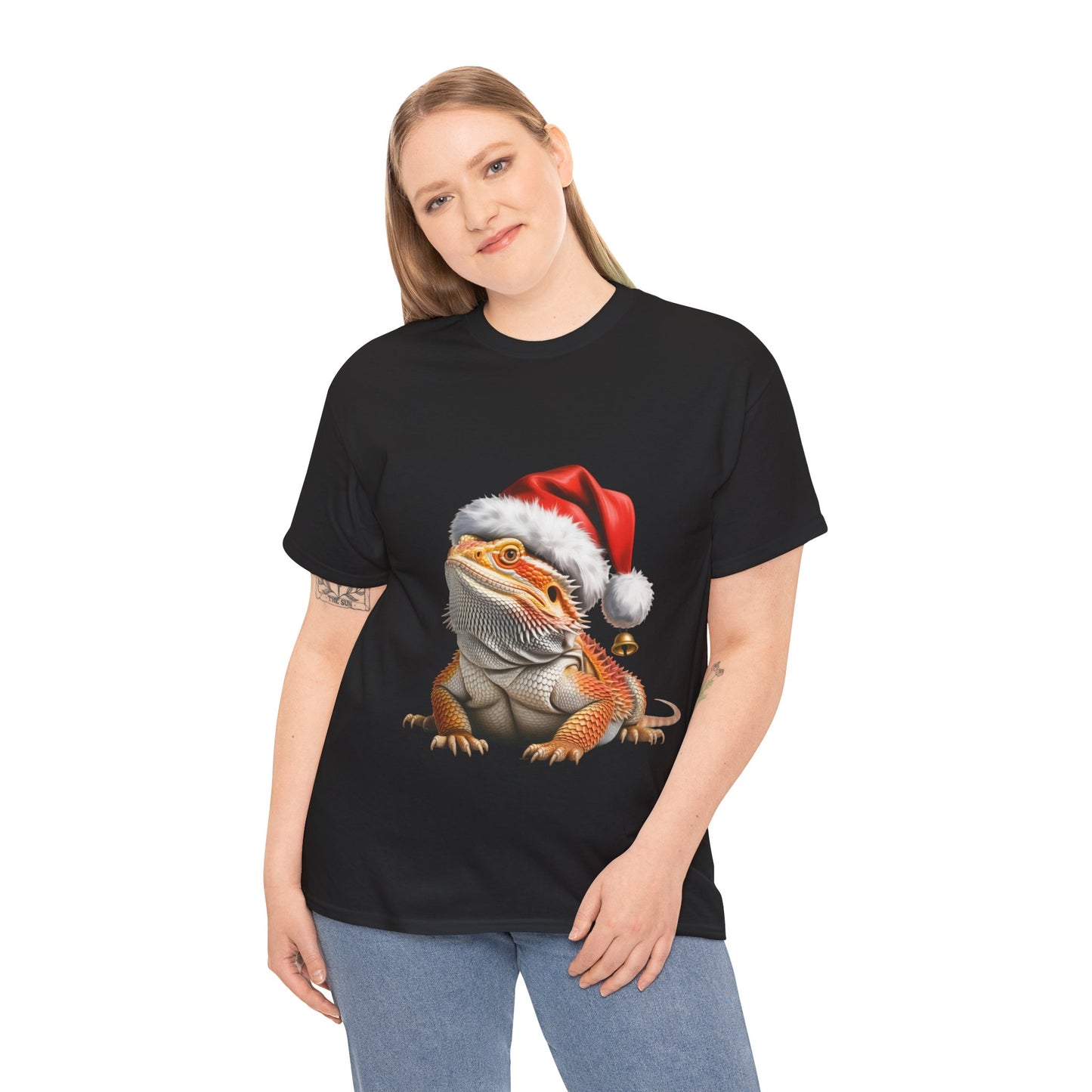 Bearded Dragon Christmas T-Shirt – Holiday Reptile Lover Tee, Festive Lizard Shirt, Cute Bearded Dragon Xmas Gift, Nature Lover Apparel, Holiday Exotic Pet Shirt for Bearded Dragon Lovers