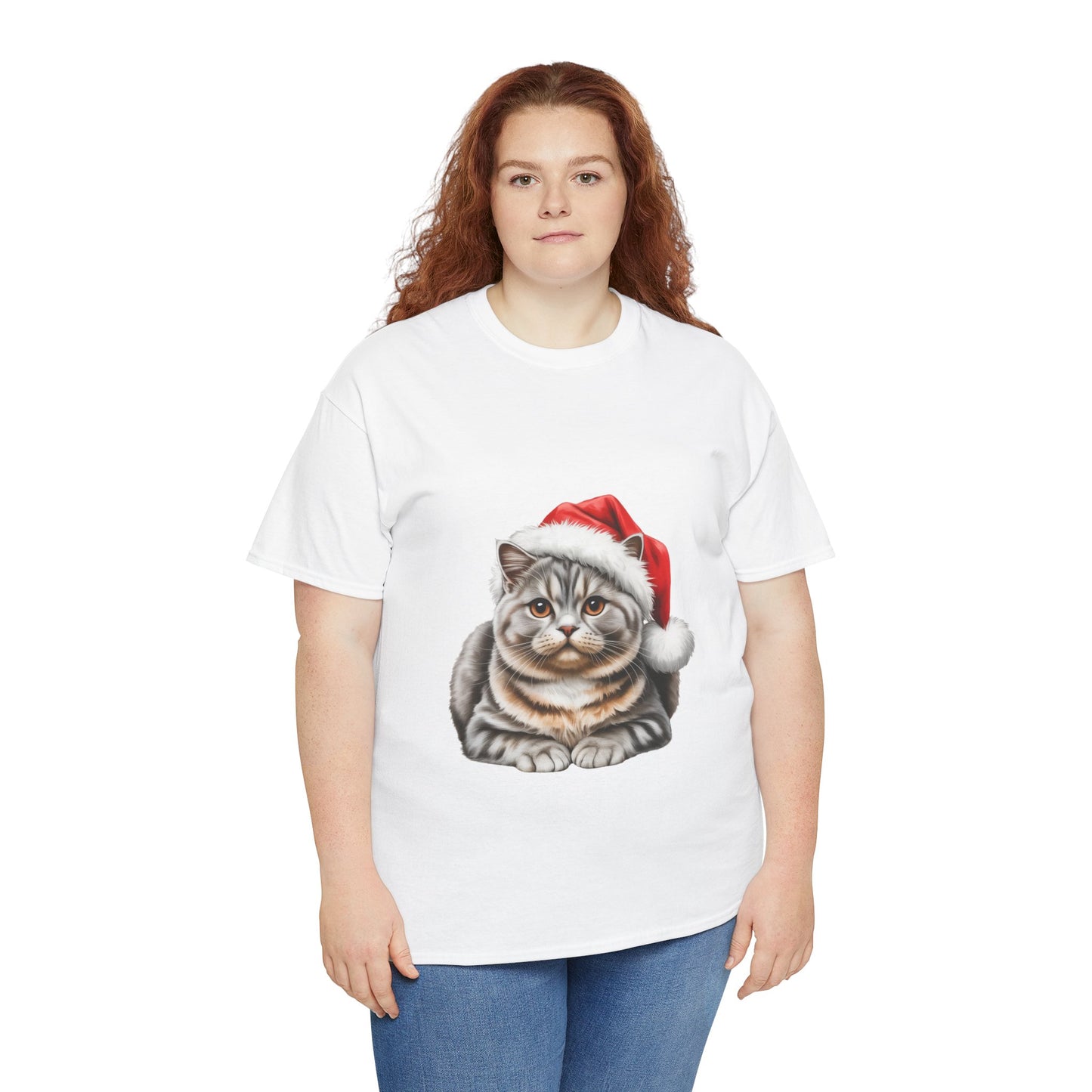 British Blue Christmas T-Shirt, Festive British Blue Cat Christmas Tee, Cute Pet Lover Shirt, Holiday Apparel, Great Gift for Pet Owners