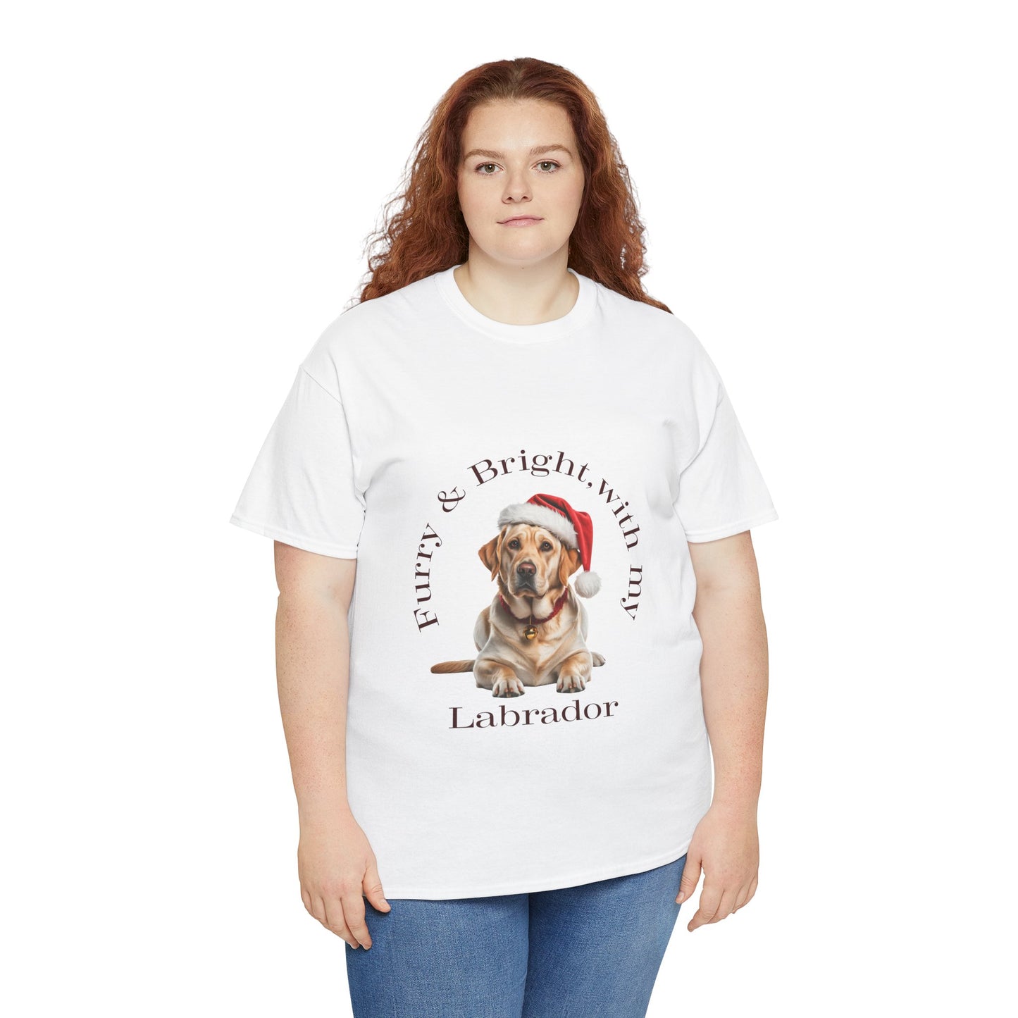 Furry & Bright with my Labrador Christmas T-Shirt, Festive Labrador Christmas Tee, Cute Pet Lover Shirt, Holiday Apparel, Great Gift for Dog Owners