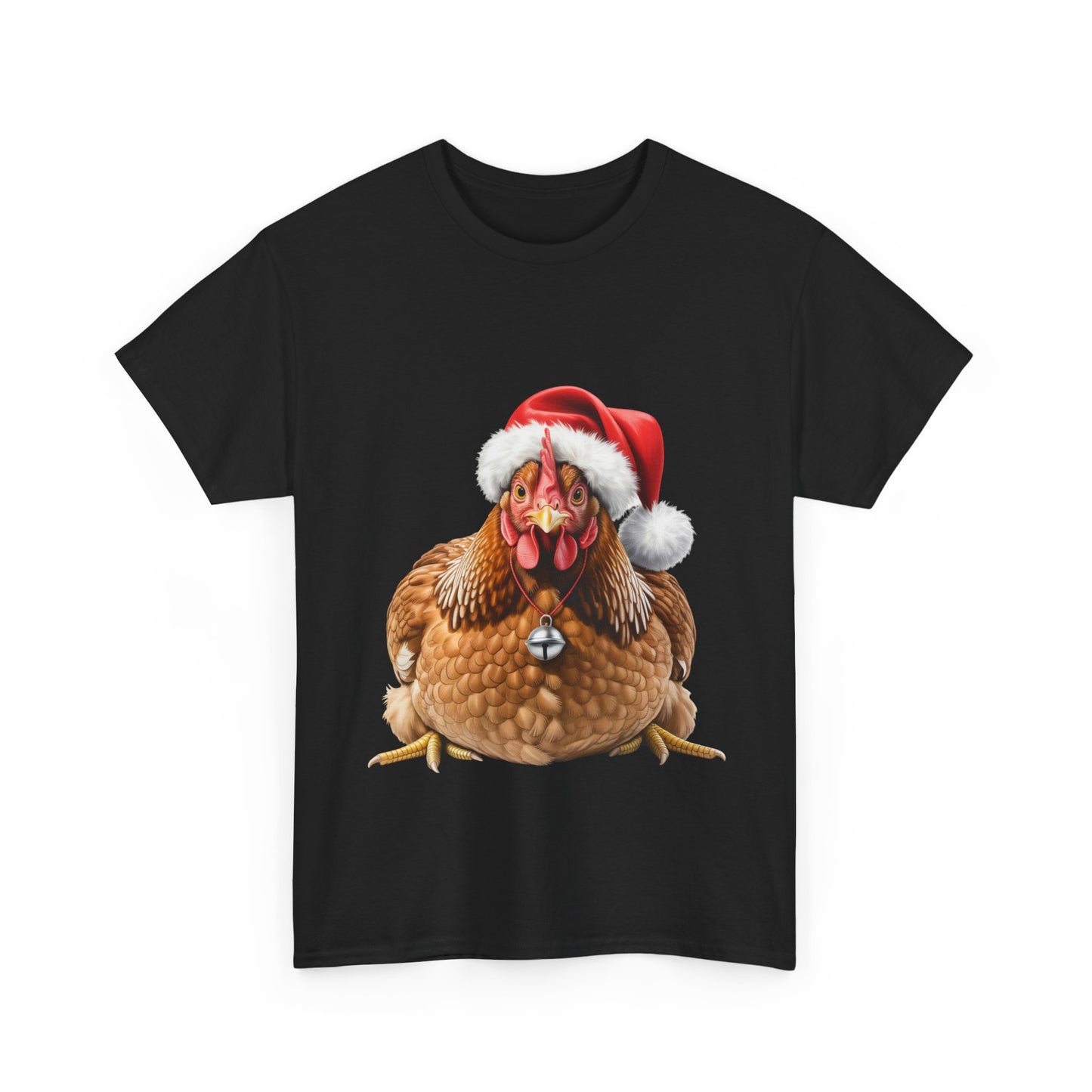 Chicken Christmas T-Shirt – Holiday Farm Animal Lover Tee, Festive Poultry Shirt, Cute Chicken Xmas Gift, Nature Lover Apparel, Holiday Barnyard Shirt for Chicken Lovers