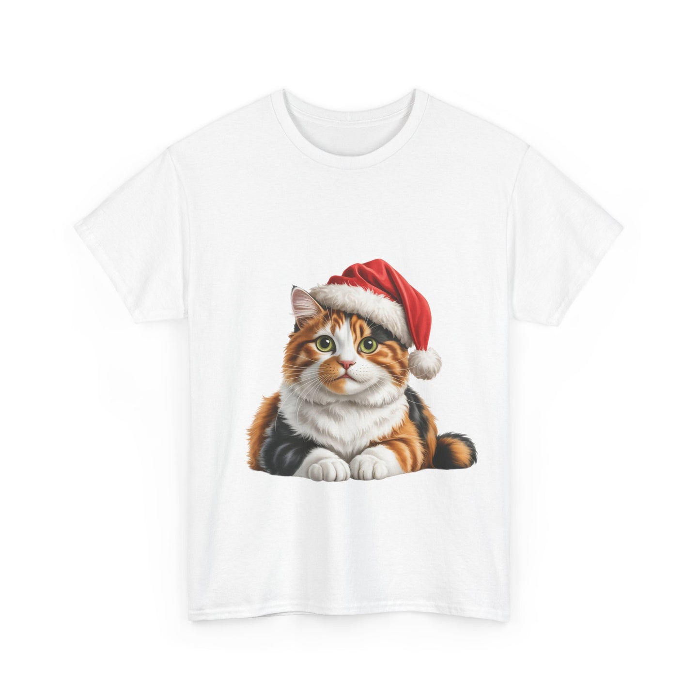 Calico Christmas T-Shirt, Festive Ginger Cat Christmas Tee, Cute Pet Lover Shirt, Holiday Apparel, Great Gift for Pet Owners