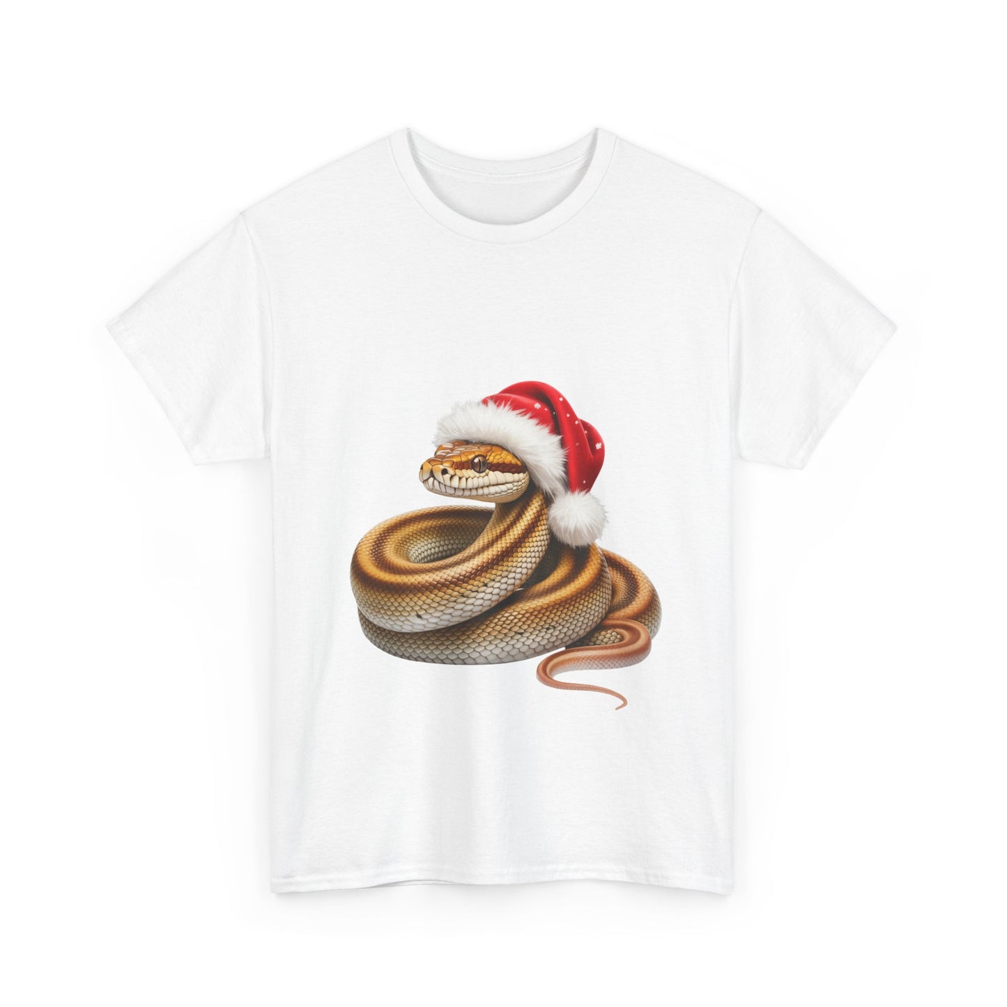 Christmas Python Snake T-Shirt – Holiday Reptile Lover Tee, Festive Snake Shirt, Cute Python Xmas Gift, Nature Lover Apparel, Holiday Exotic Pet Shirt for Python Lovers