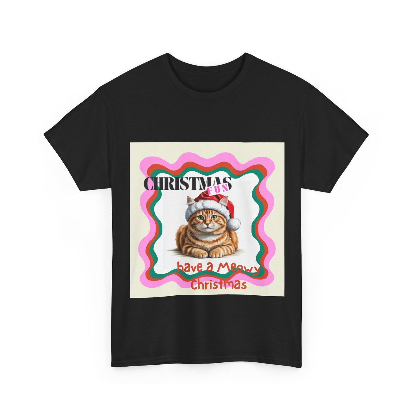 Ginger Cat Christmas T-Shirt, Festive Ginger Cat Christmas Tee, Cute Pet Lover Shirt, Holiday Apparel, Great Gift for Ginger cat Owners