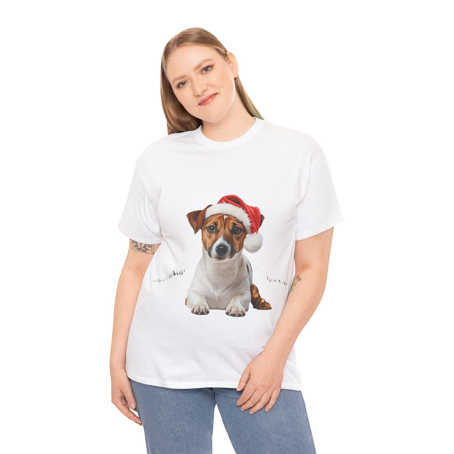 Jack Russell Christmas T-Shirt, Festive Jack Russell Dog Christmas Tee, Cute Pet Lover Shirt, Holiday Apparel, Great Gift for Dog Owners