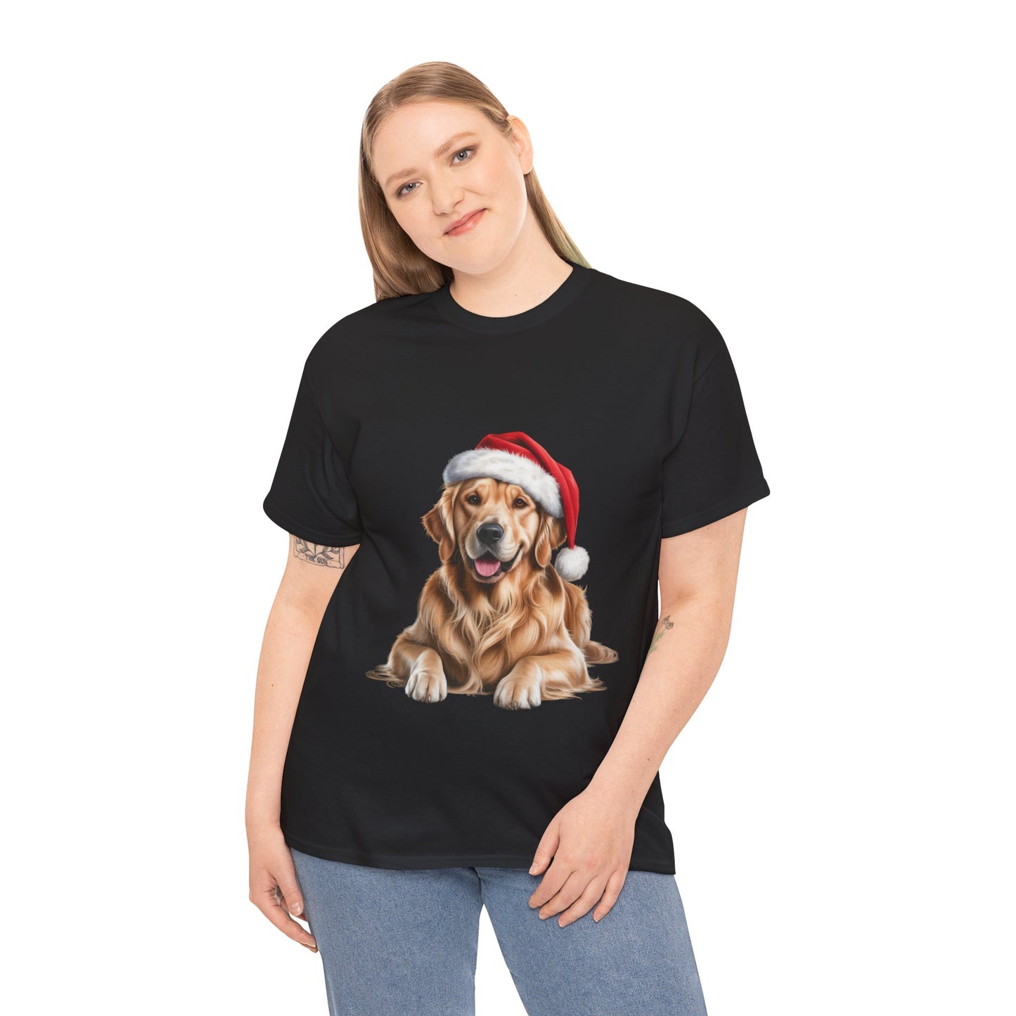 Santa's little Golden Retriever T-Shirt, Festive Golden Retriever Dog Christmas Tee, Cute Pet Lover Shirt, Holiday Apparel, Great Gift for Dog Owners