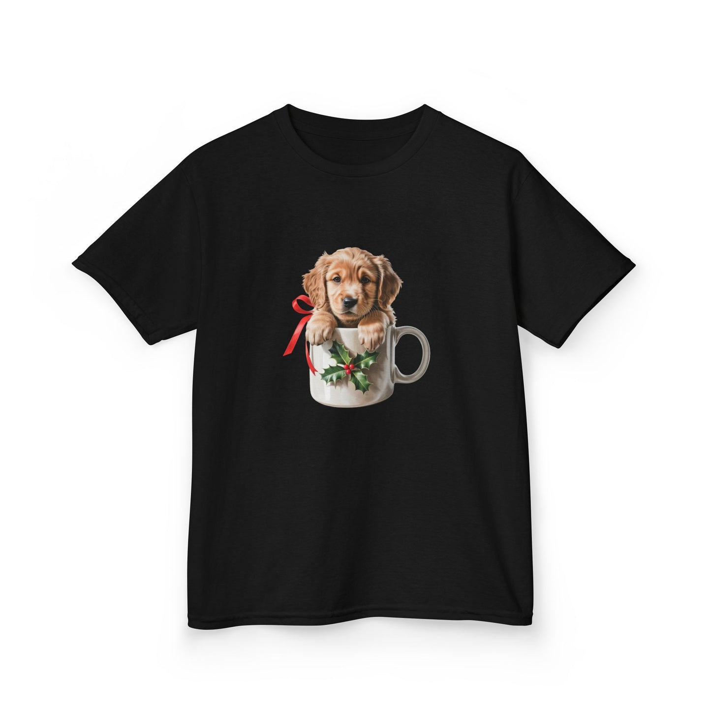 Kids Christmas Dog T-Shirt, Festive Dog Kids Christmas Tee, Cute Pet Lover Shirt, Holiday Apparel, Great Gift for Dog Owners