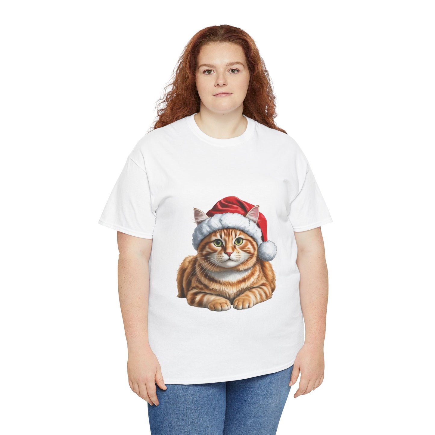 Ginger Christmas T-Shirt, Festive Ginger Cat Christmas Tee, Cute Pet Lover Shirt, Holiday Apparel, Great Gift for Pet Owners