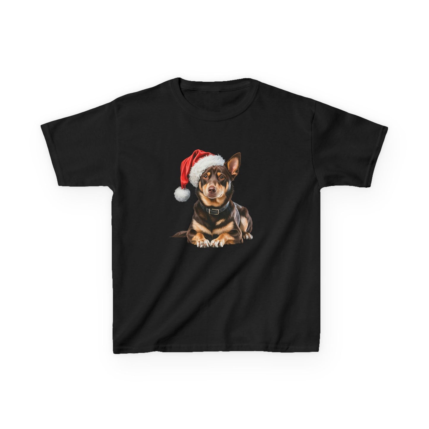 Kids Kelpie Christmas Dog T-Shirt, Festive Kelpie Dog Kids Christmas Tee, Cute Pet Lover Shirt, Holiday Apparel, Great Gift for Dog Owners