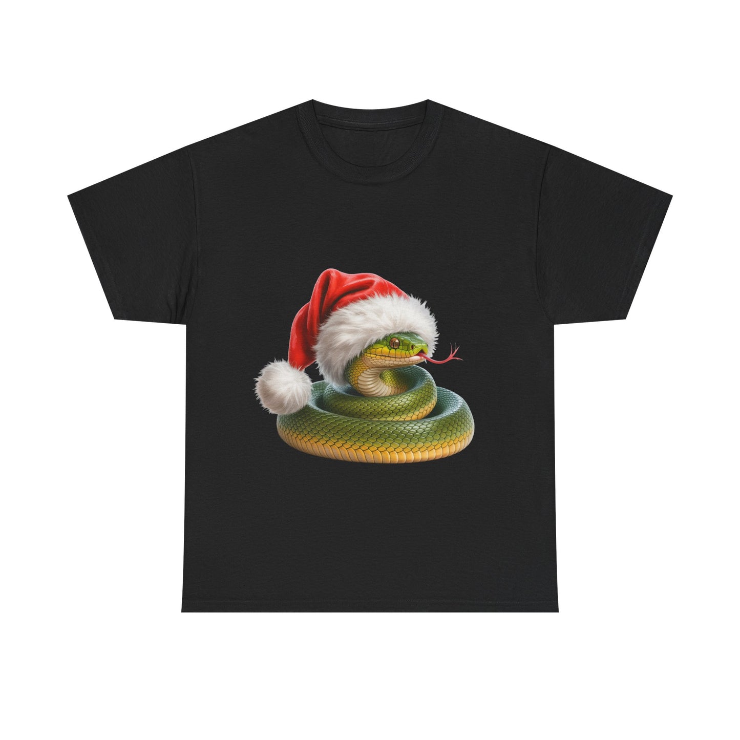 Green snake Christmas T-Shirt, Festive green snake Christmas Tee, Cute Pet Lover Shirt, Holiday Apparel, Great Gift for snake Owners
