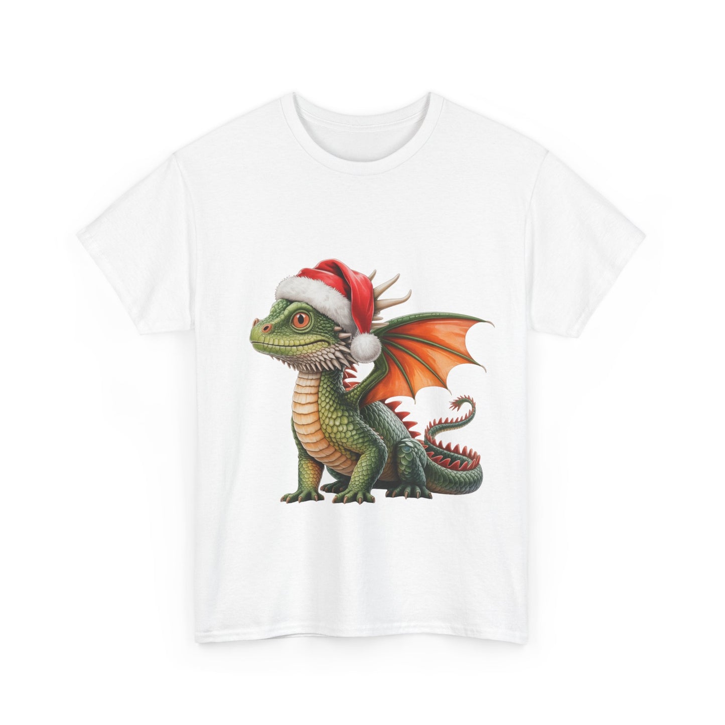 Dragon Christmas T-Shirt, Festive Dragon Graphic Tee, Holiday Shirt, Christmas Apparel, Gift for Dragon Lovers, Cute Pet Tee
