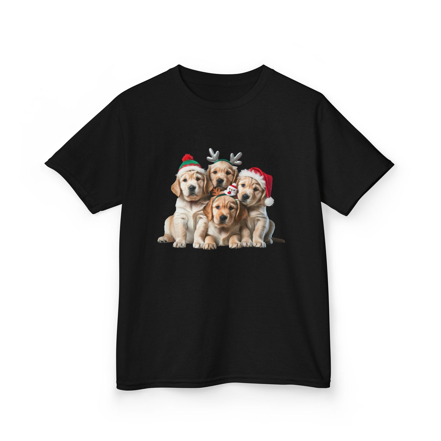 Kids Christmas Dog T-Shirt, Festive Dog Kids Christmas Tee, Cute Pet Lover Shirt, Holiday Apparel, Great Gift for Dog Owners