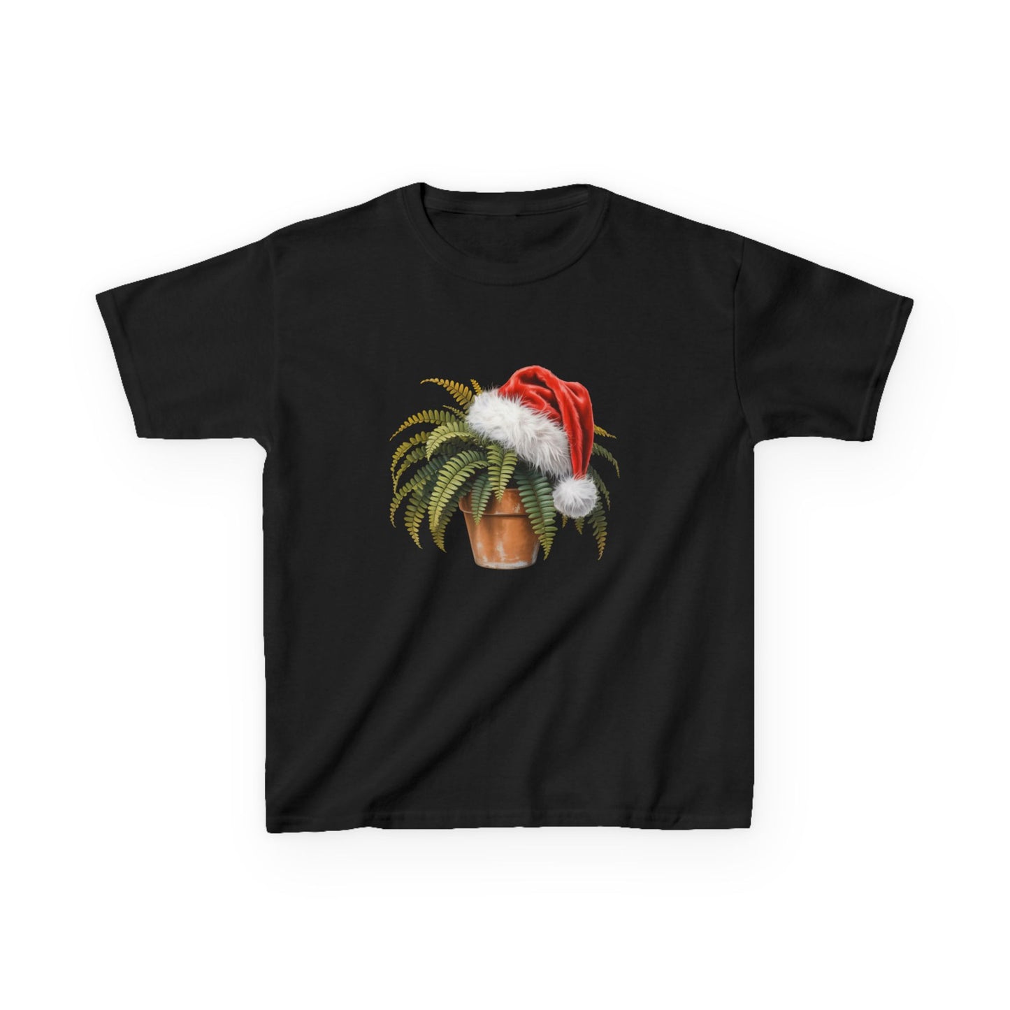 Kids Fern Christmas cat T-Shirt, Festive Fern Kids Christmas Tee, Cute Pet Lover Shirt, Holiday Apparel, Great Gift for Pet Owners