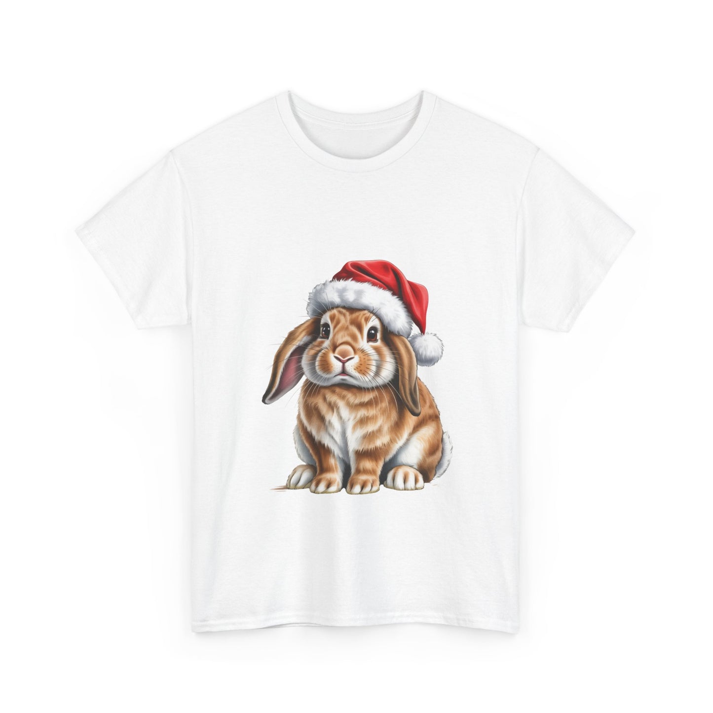 Christmas Lop Bunny T-Shirt – Holiday Rabbit Lover Tee, Festive Bunny Shirt, Cute Lop Ear Xmas Gift, Pet Lover Apparel, Holiday Farm Animal Shirt for Bunny Lovers