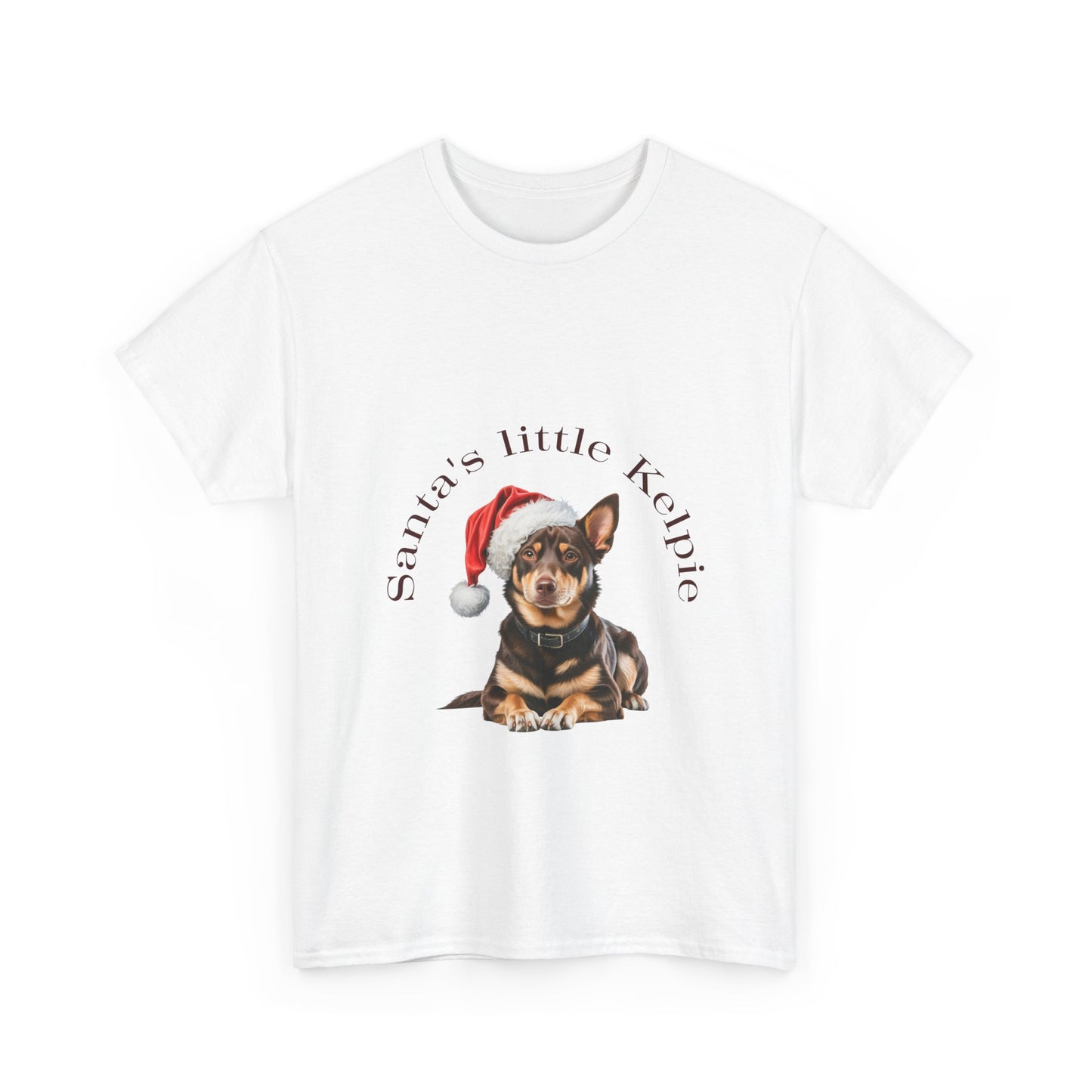 Santa's little Kelpie T-Shirt, Festive Kelpie Dog Christmas Tee, Cute Pet Lover Shirt, Holiday Apparel, Great Gift for Dog Owners